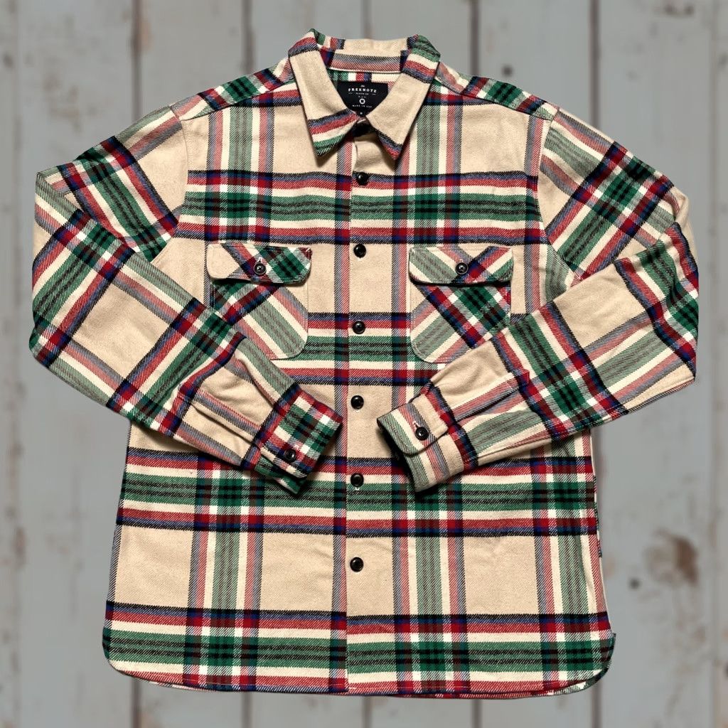 Freenote Cloth Freenote Cloth Shirt Heavy Flannel Plaid Woven Japanese Cotton Made USA M EUC Size US M / EU 48-50 / 2 - 1 Thumbnail