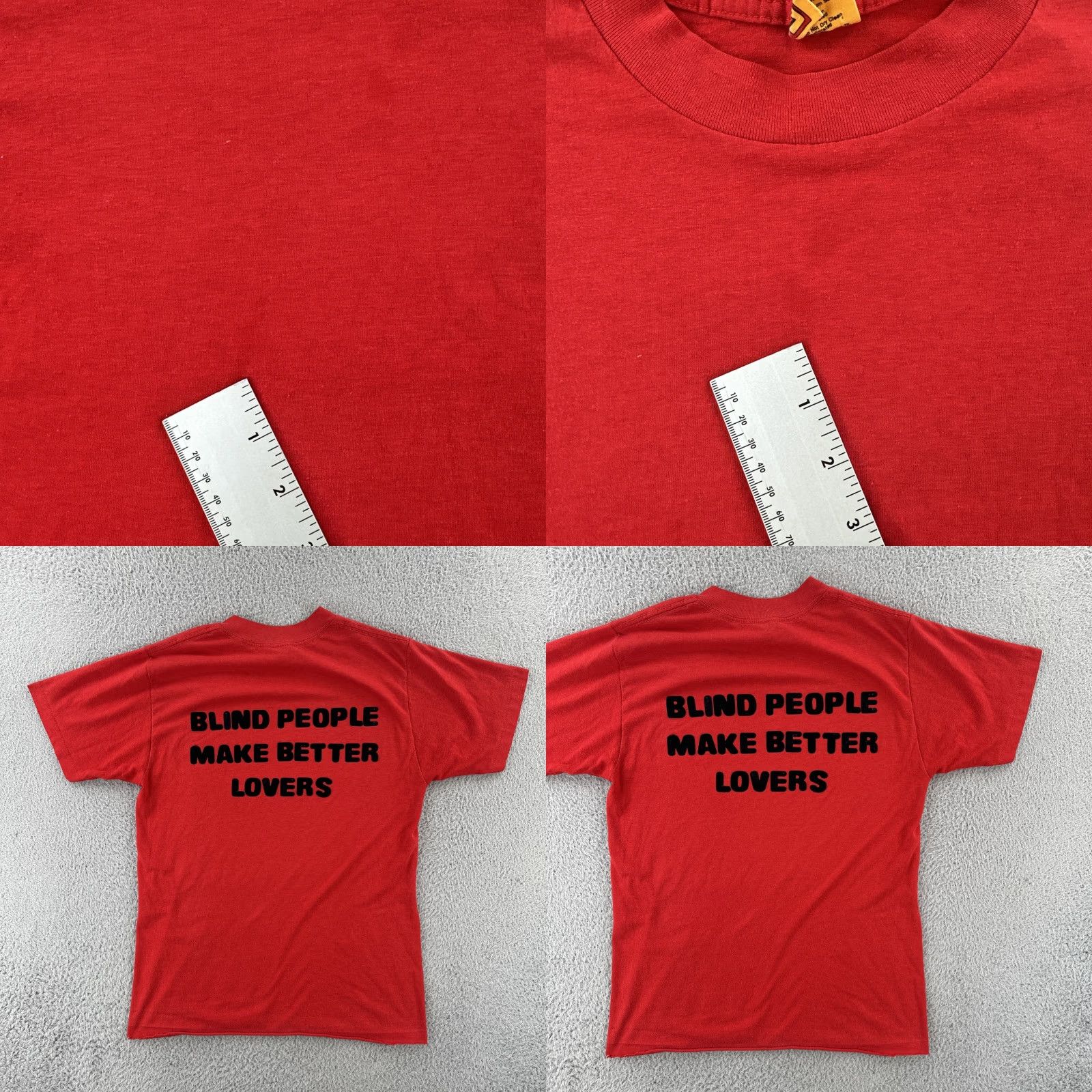 Vintage VINTAGE T Plus Mens L Red Short Sleeve Crew Neck Shirt USA 80s Single Stitch Womens? Size US L / EU 52-54 / 3 - 10 Thumbnail