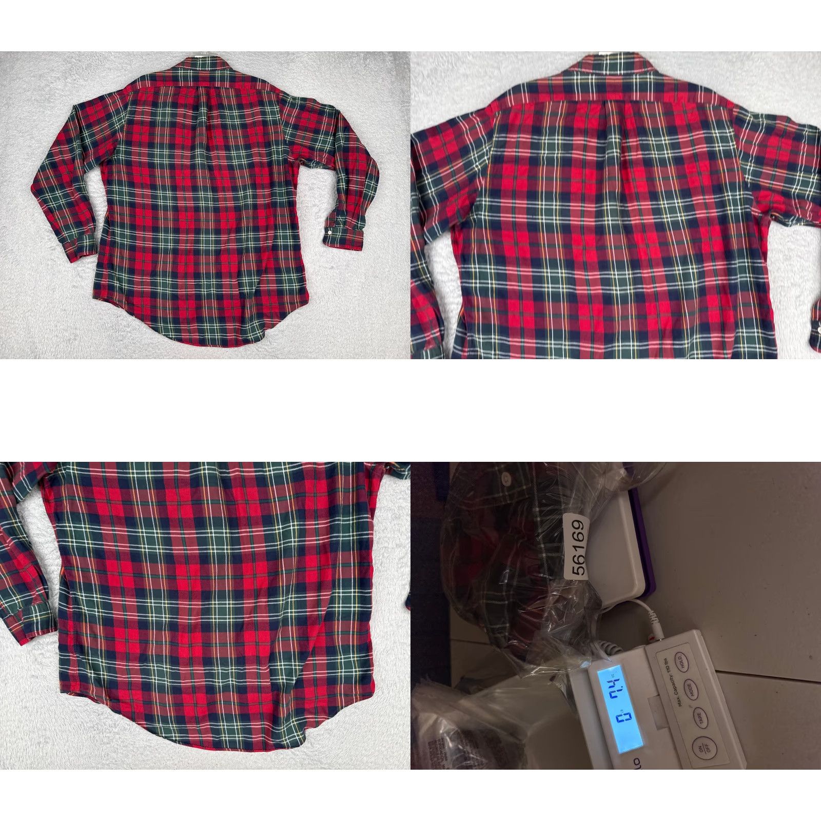 Polo Ralph Lauren Polo Ralph Lauren Shirt Men Large Red Plaid Button-Up Long Sleeve Cotton VINTAGE Size US L / EU 52-54 / 3 - 9 Thumbnail