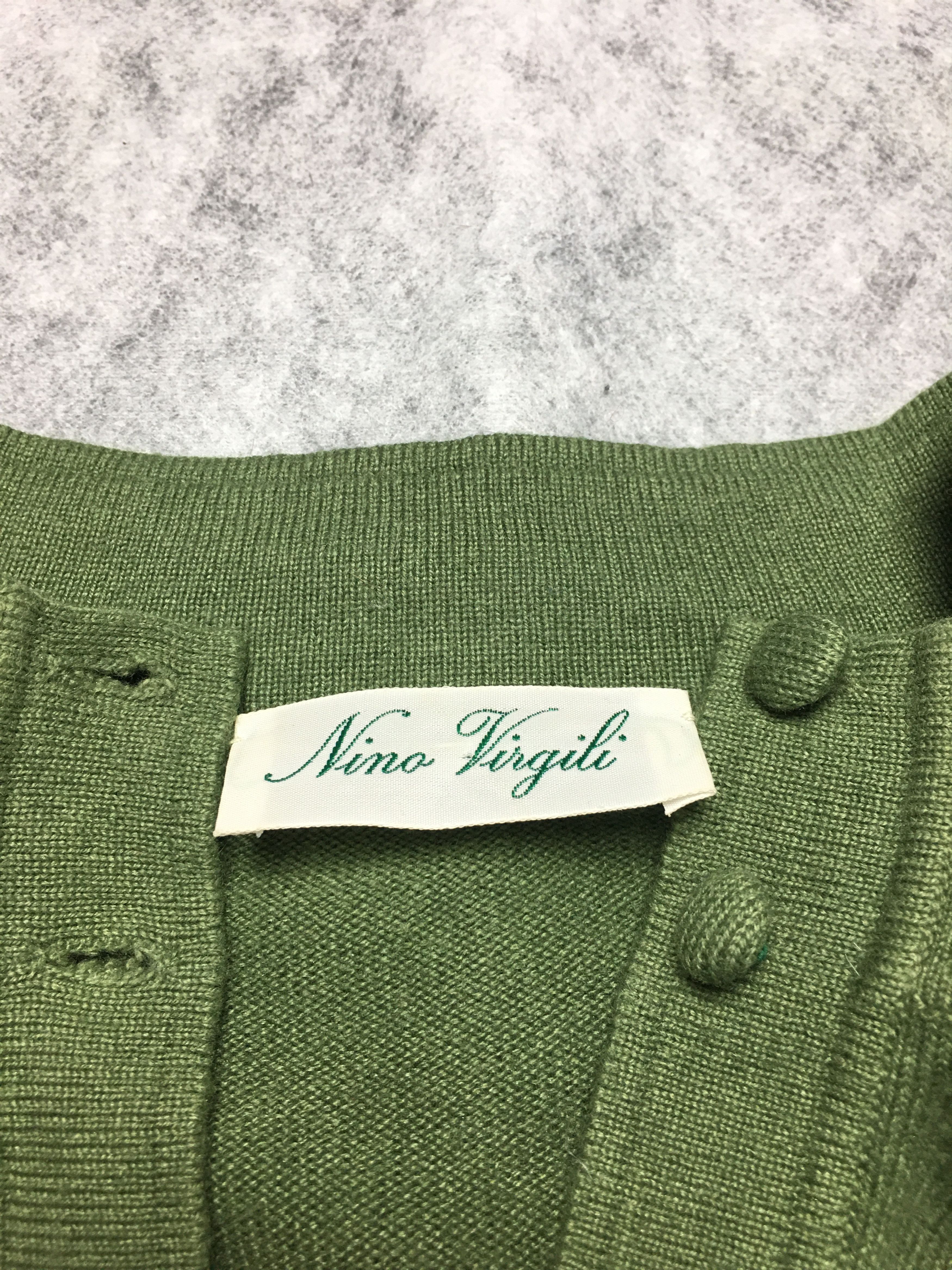 Vintage LUNARIA Cashmere by Nino Virgili Vintage Green Sweater IT 38 Size XS / US 0-2 / IT 36-38 - 9 Thumbnail