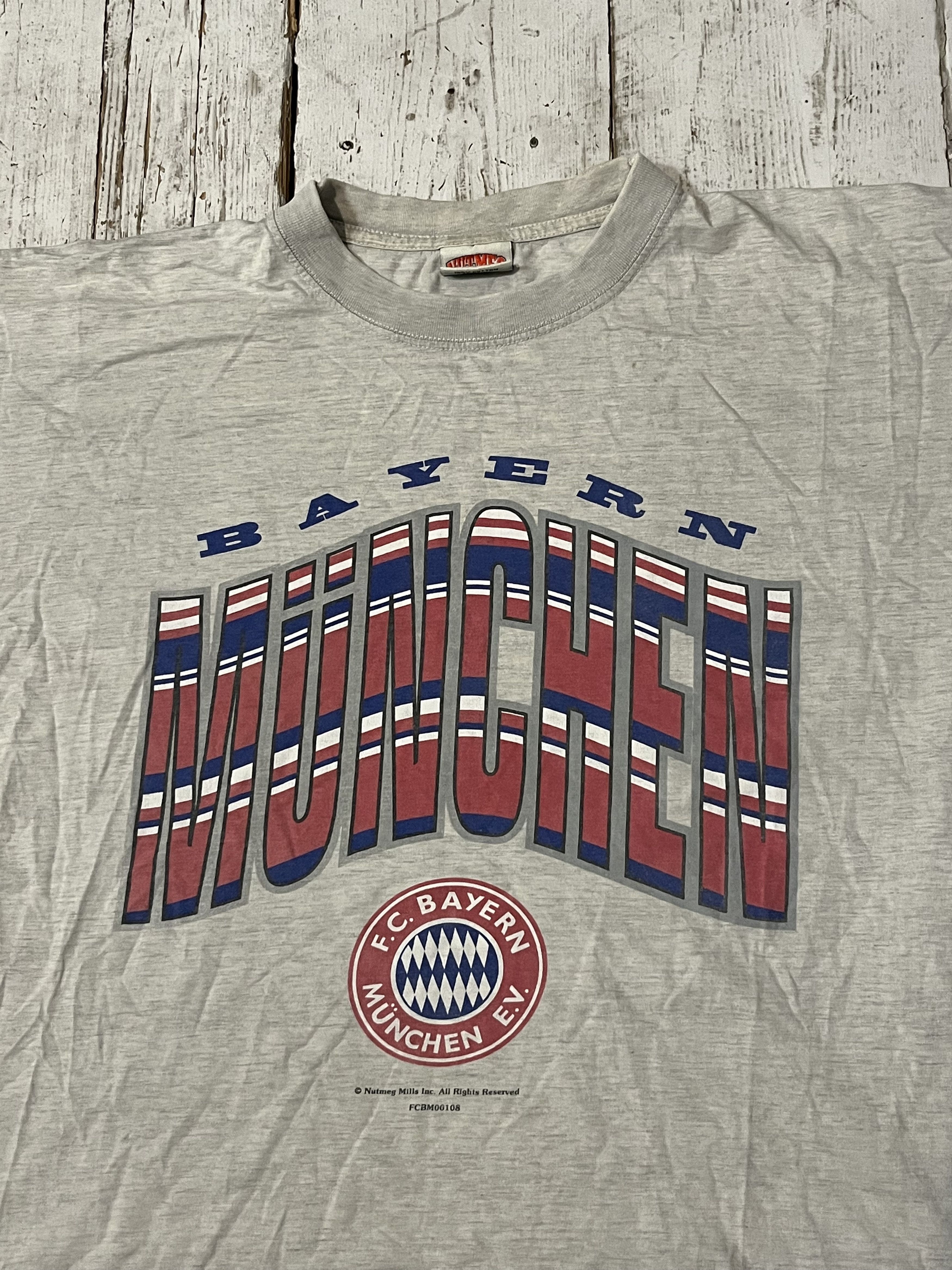 Nutmeg × Vintage Vintage 90s Nutmeg FC Bayern Munich Futbol Soccer Size US XL / EU 56 / 4 - 7 Thumbnail