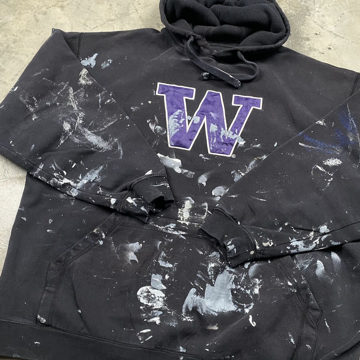 Vintage OG y2k Washington Huskies Distressed Painted Pullover Size US XL / EU 56 / 4 - 5 Thumbnail