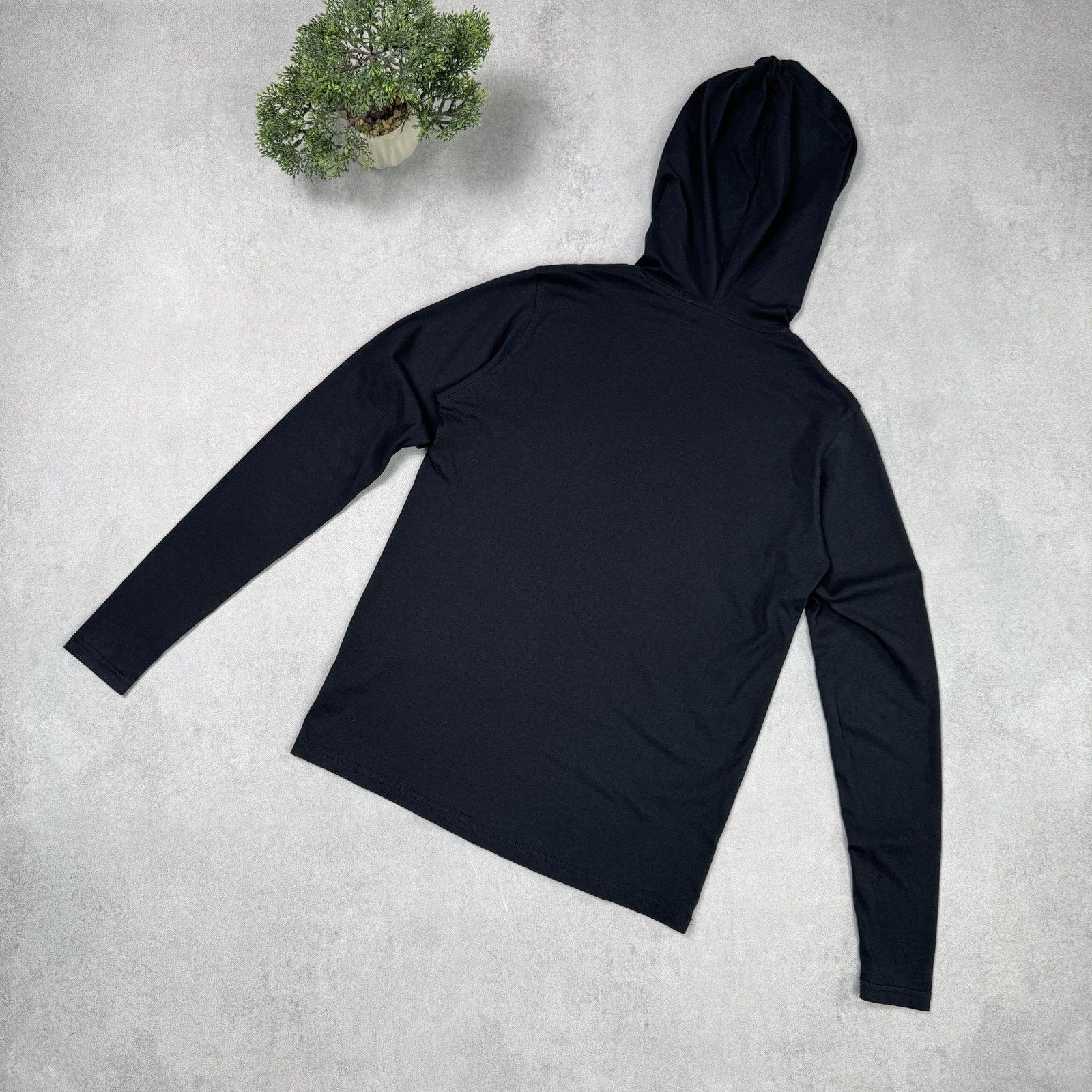 Balmain Balmain Paris Long Sleeve T-Shirt With Hood Size XS Black Size US XS / EU 42 / 0 - 18 Thumbnail