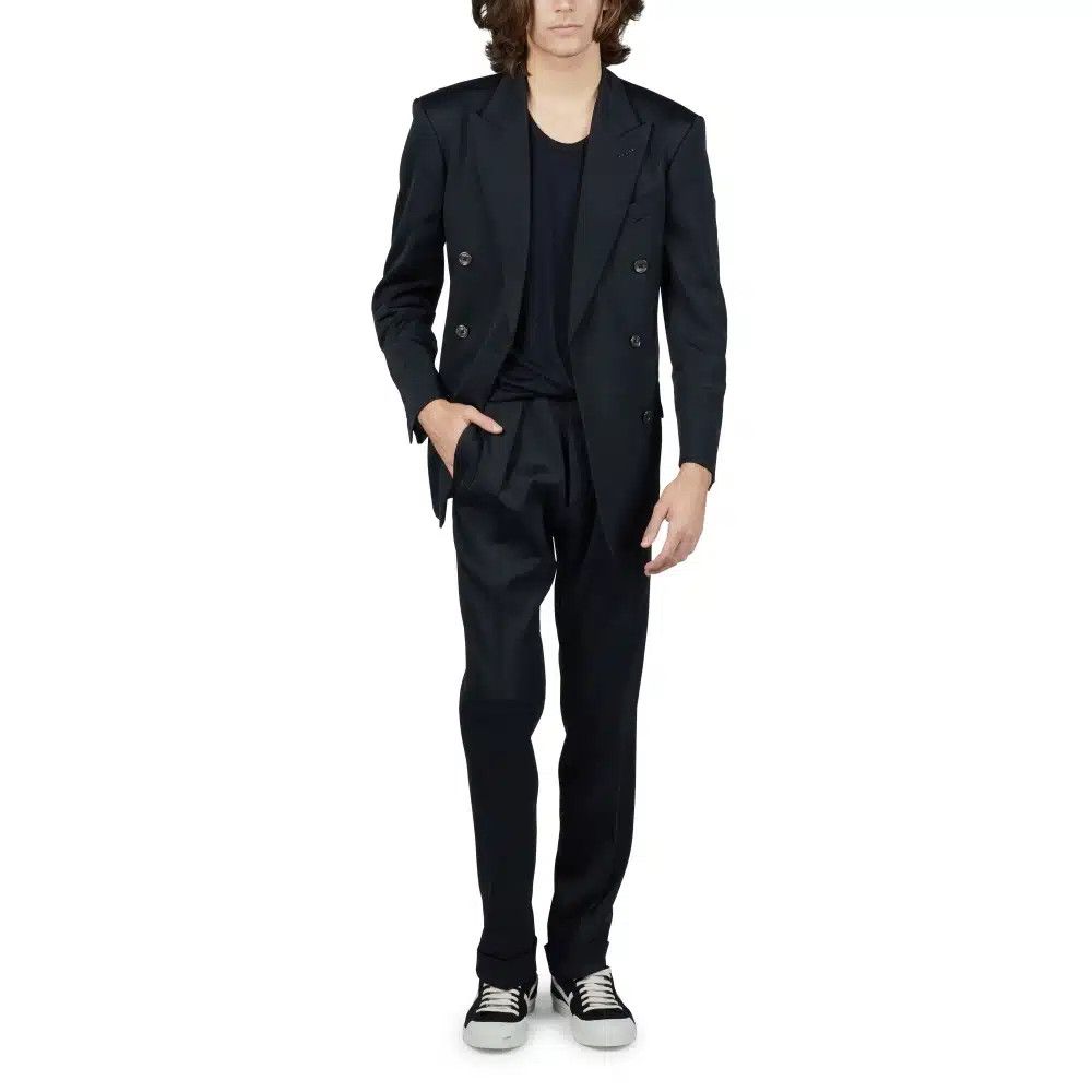 Tom Ford o1loc1c1224 JHXP01 Double Breasted Jacket in Black Size US L / EU 52-54 / 3 - 2 Thumbnail