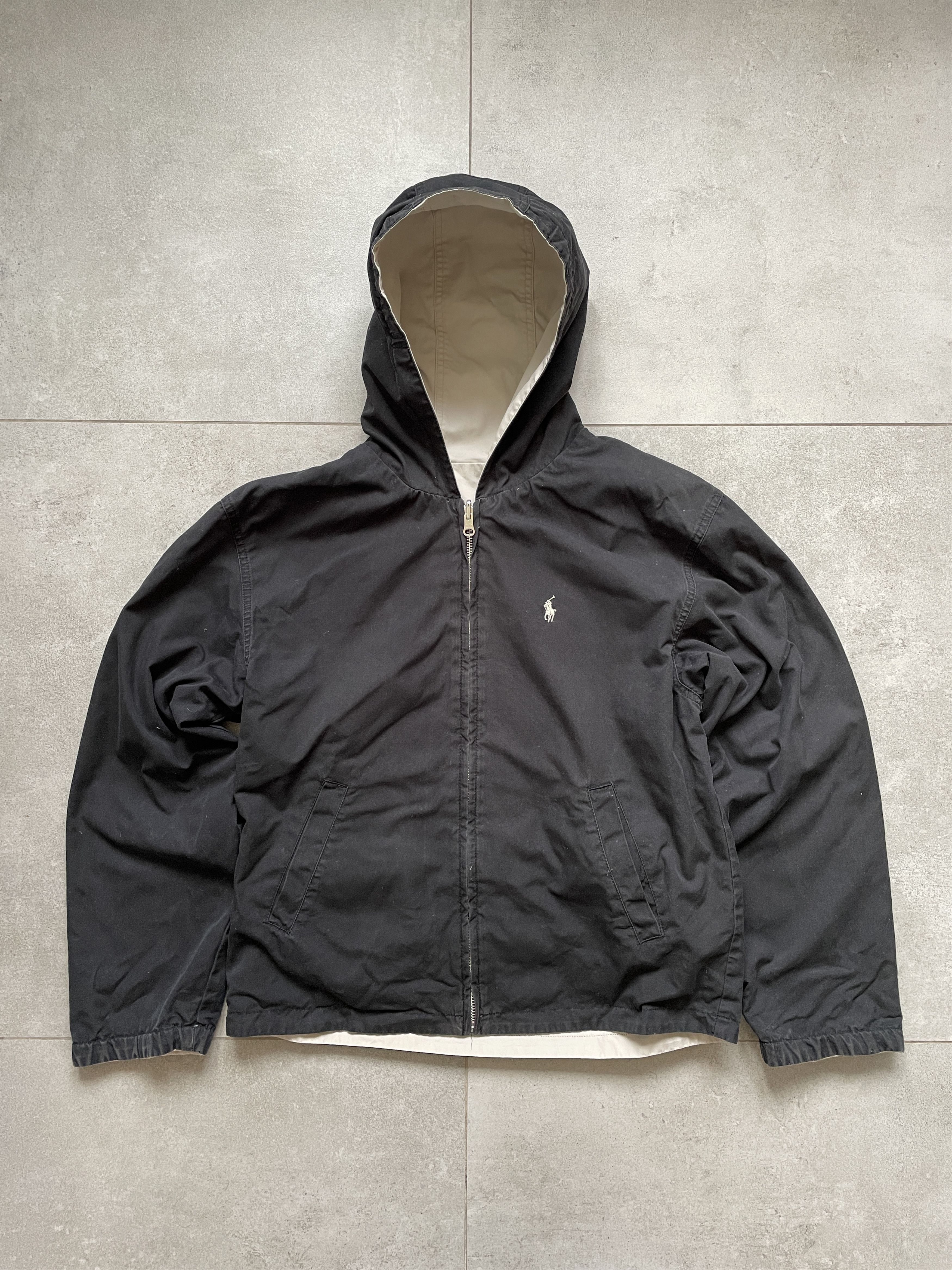 Polo Ralph Lauren × Ralph Lauren × Vintage VINTAGE POLO RALPH LAUREN REVERSIBLE BLACK JACKET Size US L / EU 52-54 / 3 - 1 Thumbnail