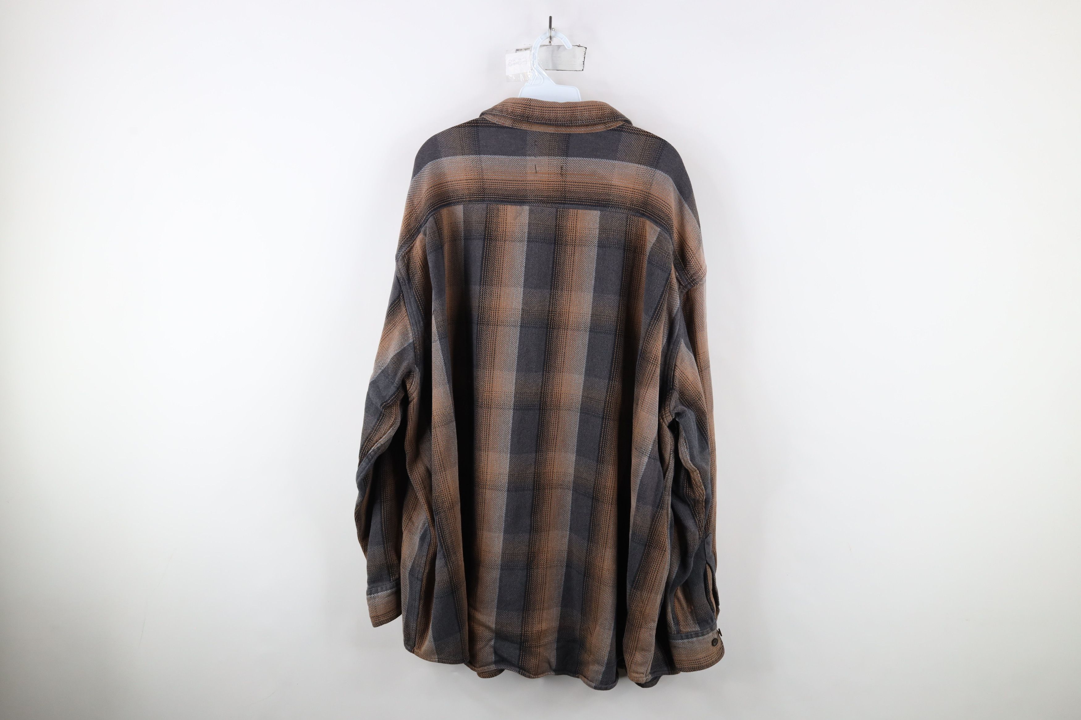 Vintage Vintage 90s Streetwear Heavyweight Button Shirt Plaid Size US XXL / EU 58 / 5 - 12 Thumbnail