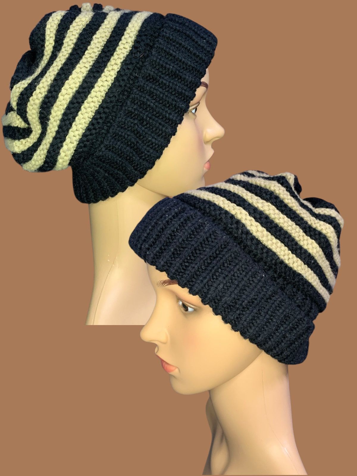 Japanese Brand × Kapital × Vintage Crochet knitting Big Beanie Hat Japan Style Size ONE SIZE - 1 Thumbnail