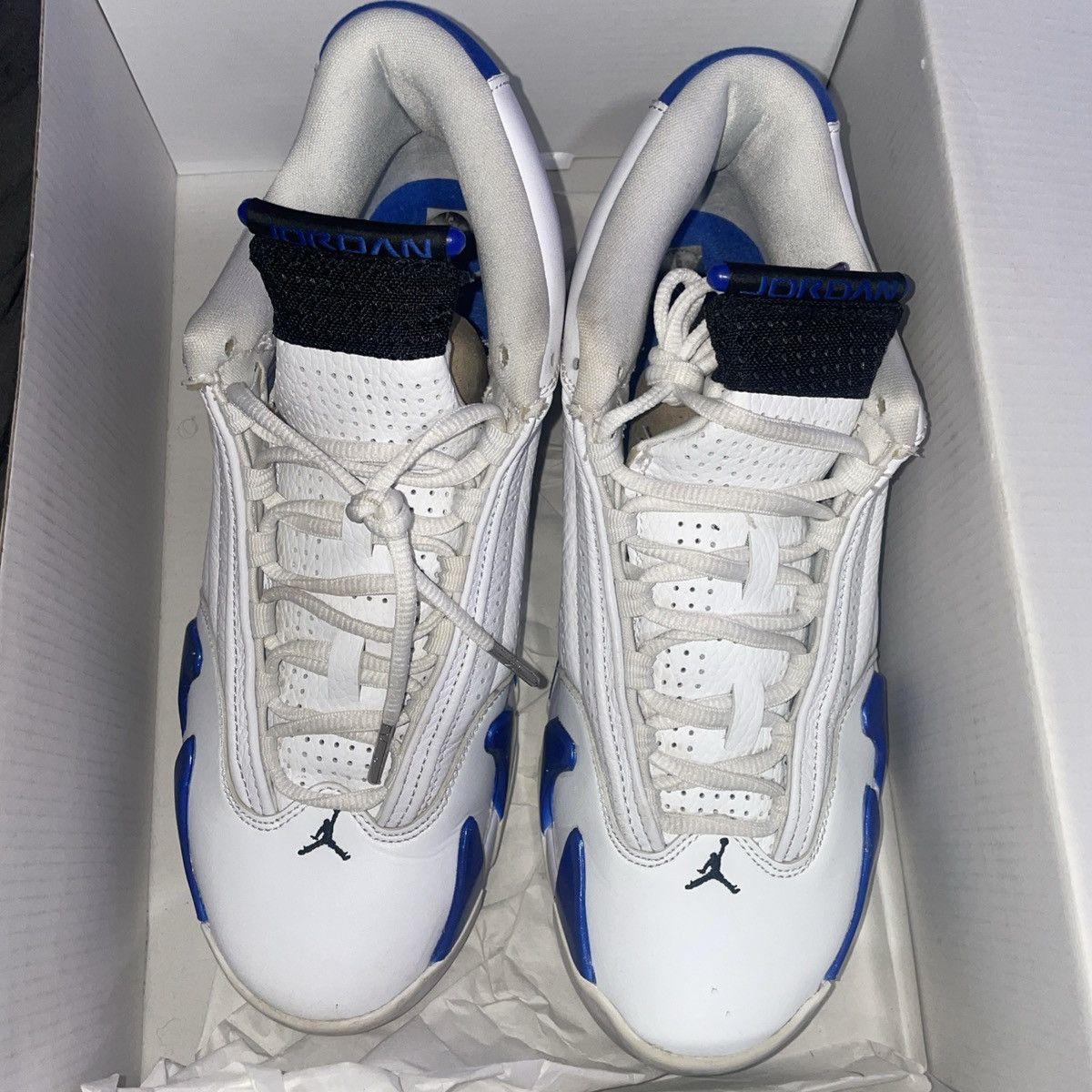 Jordan Brand Air Jordan 14 retro Hyper Royals Size US 9 / EU 42 - 6 Thumbnail