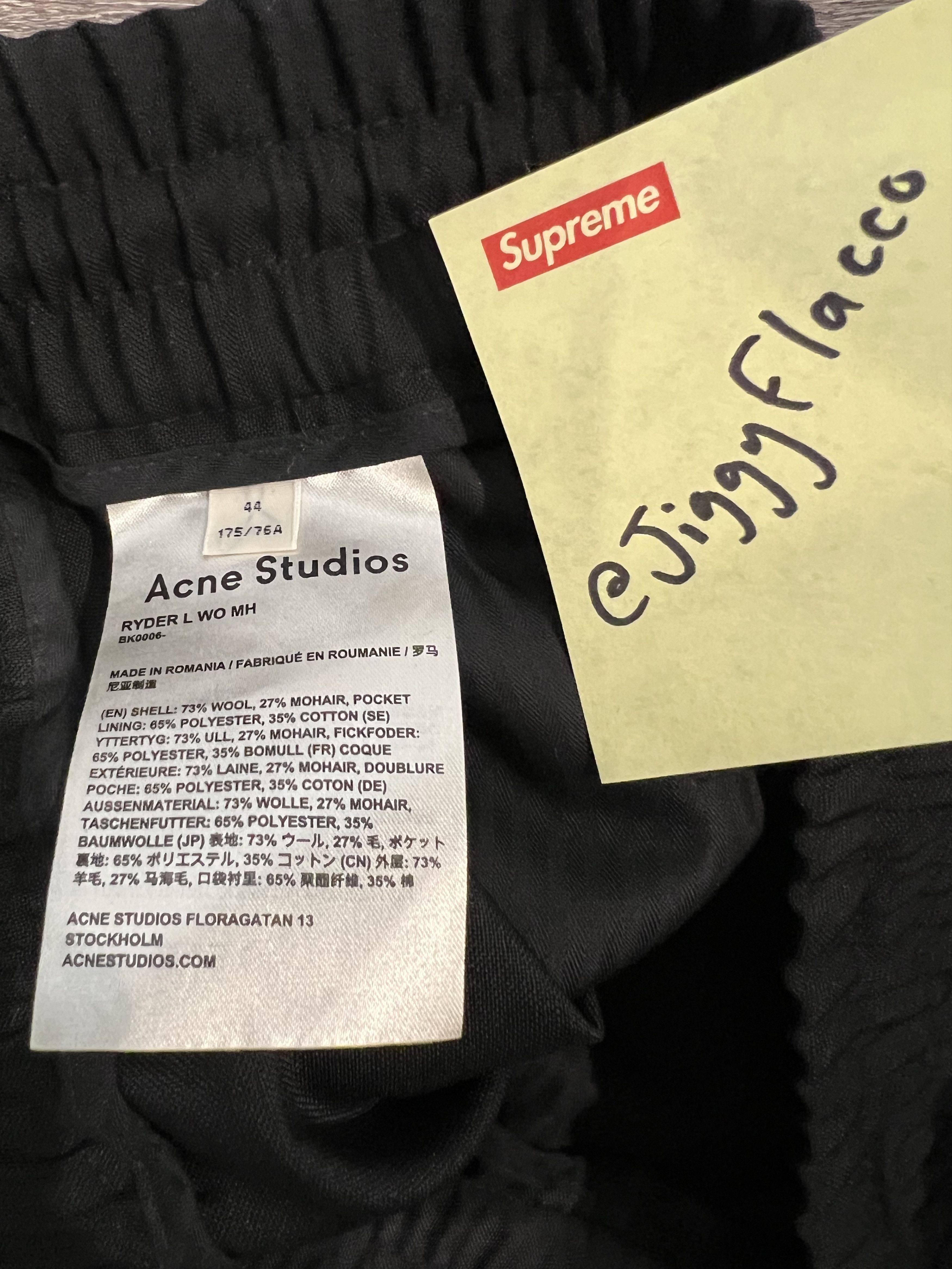 Acne Studios ACNE STUDIOS RYDER L WOOL MOHAIR PANT Size US 28 / EU 44 - 3 Thumbnail