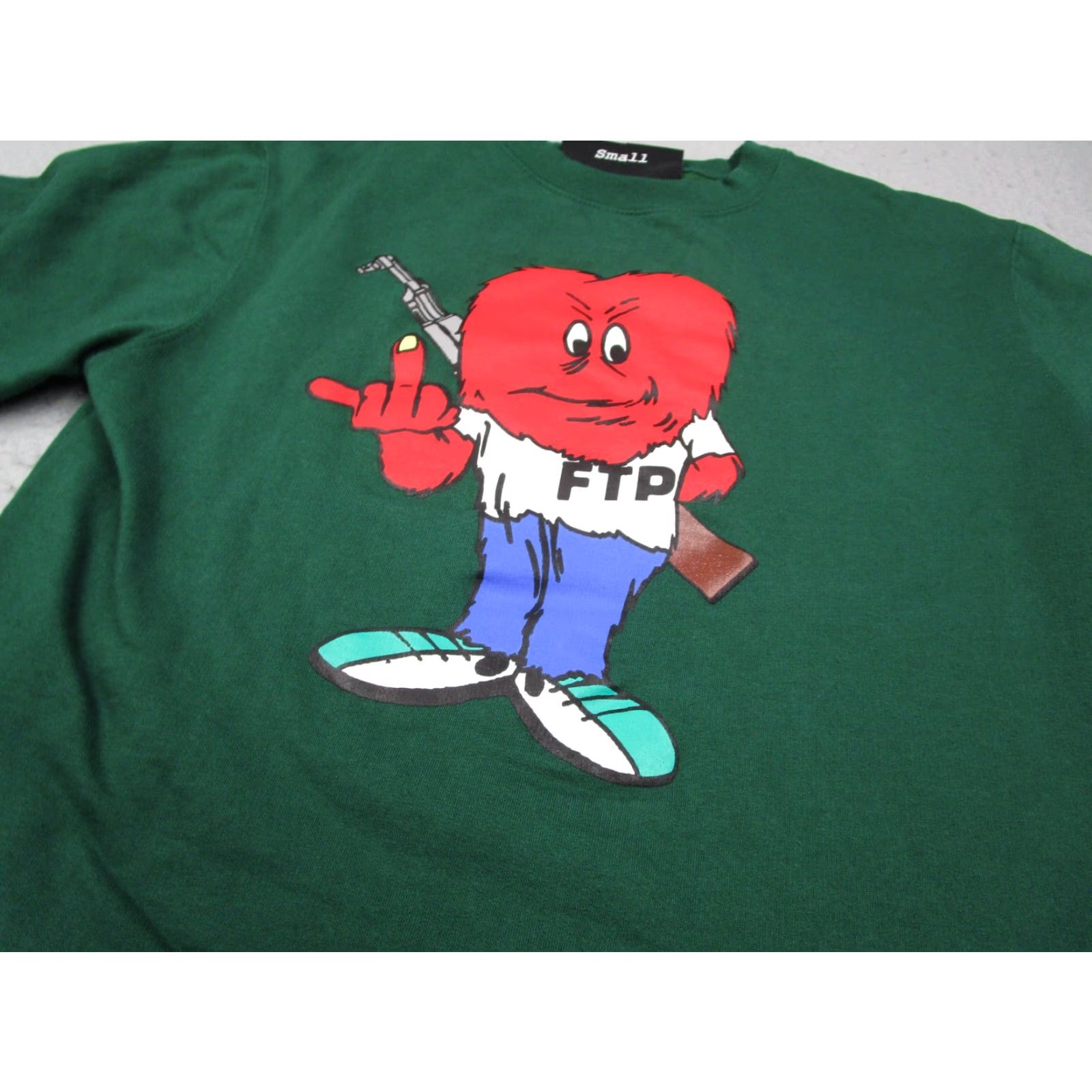 Vintage FTP Crewneck Sweatshirt Men's Small Green Fleece Long Sleeve Pullover Size US S / EU 44-46 / 1 - 2 Thumbnail