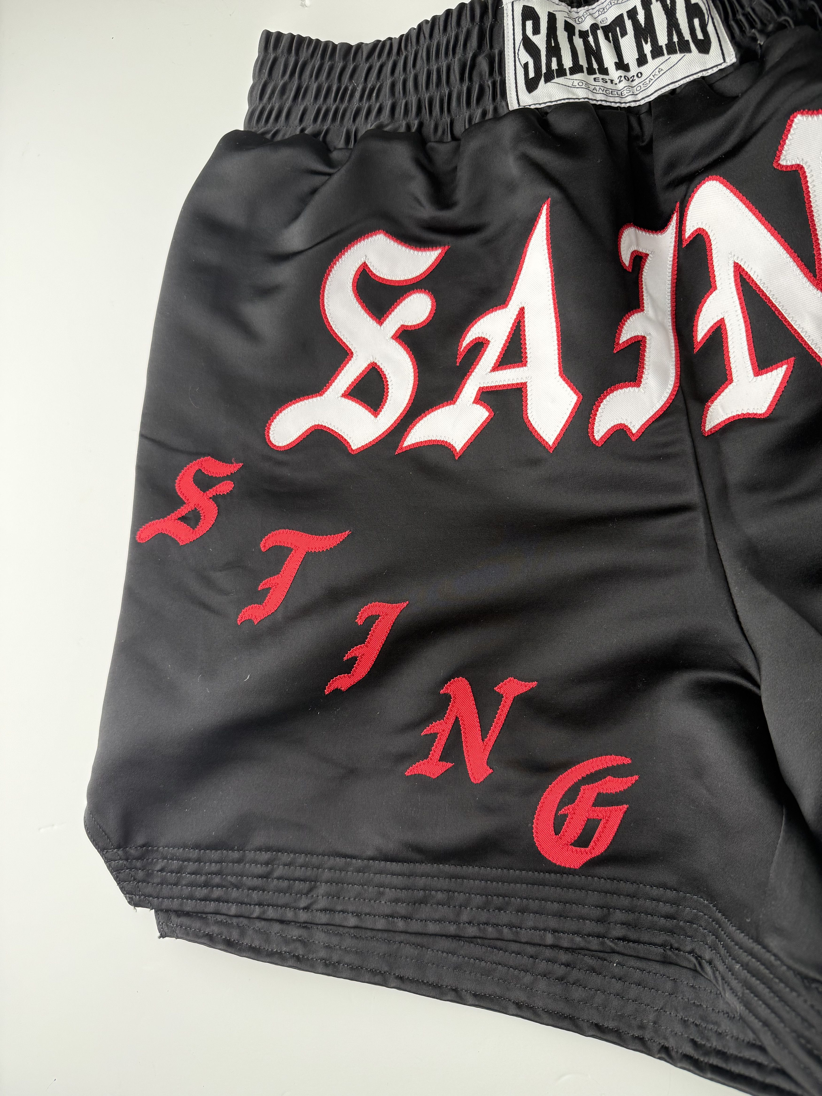Saint Michael Saint Mxxxxxx Boxing Shorts Black S/S 23 size Large Size US 34 / EU 50 - 2 Thumbnail