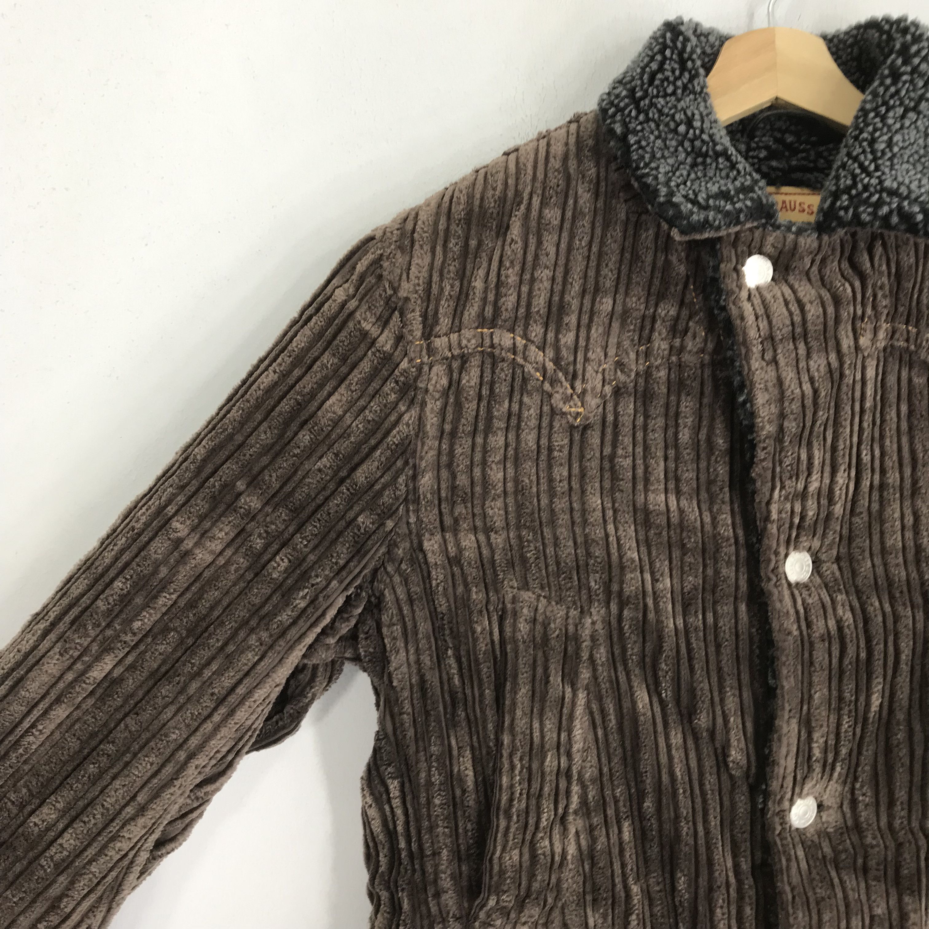 Levi's Vintage Levis Corduroy Sherpa Fleece Lining Overcoat Jacket Size US M / EU 48-50 / 2 - 6 Thumbnail