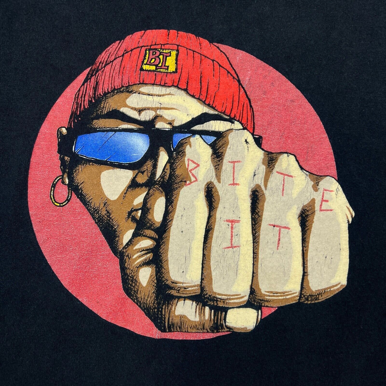 Vintage Vintage 90s Bite It T Shirt Skate Short Sleeve Graphic Tee Size US XL / EU 56 / 4 - 2 Thumbnail