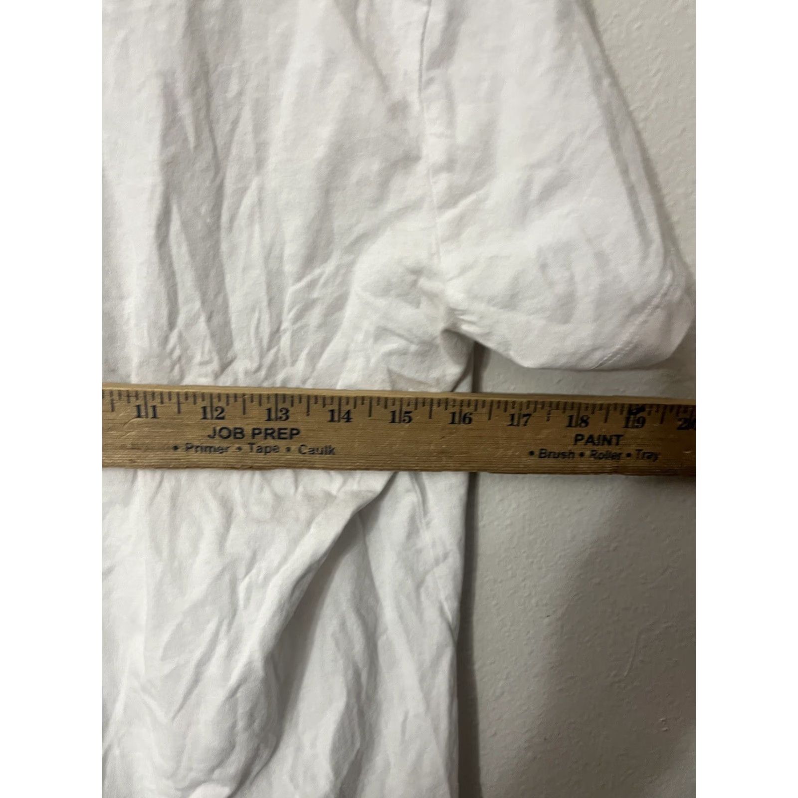 Zara VINTAGE Zara Womens Large White V-Neck Cap Sleeve Top Casual Cotton Summer Basic Size L / US 10 / IT 46 - 4 Thumbnail