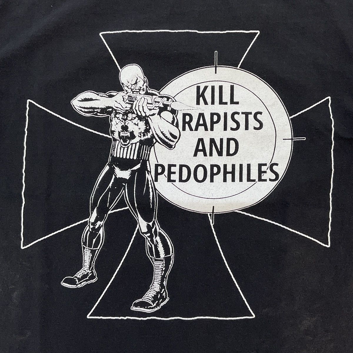 Vintage Vintage Protect Women & Children Rock Band Promo Tour Shirt Size US L / EU 52-54 / 3 - 2 Thumbnail