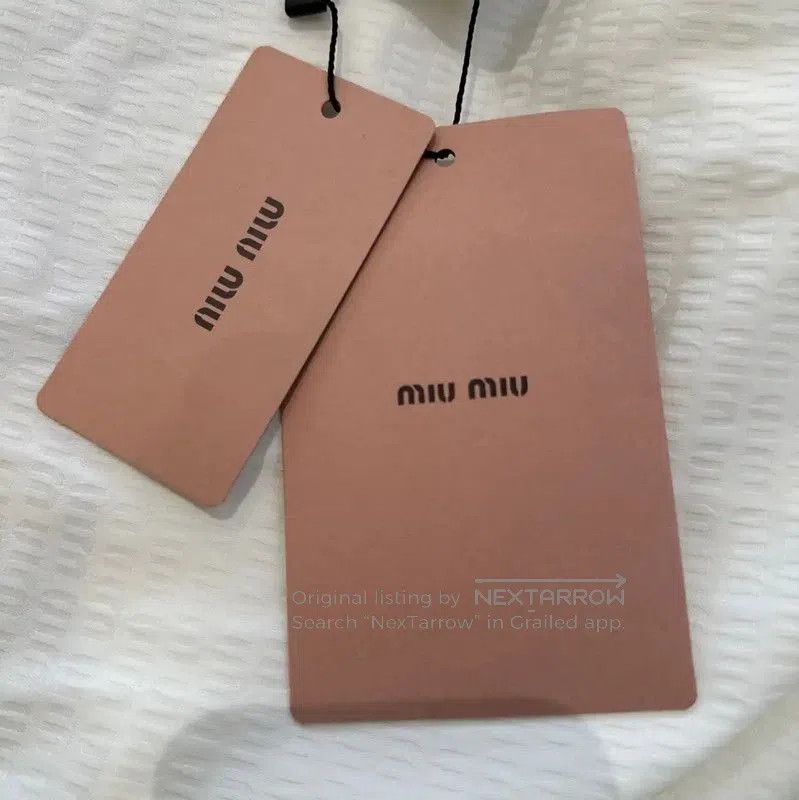Miu Miu Miu Miu Cotton Printed Long Sleeve Shirt . Size S / US 4 / IT 40 - 7 Thumbnail