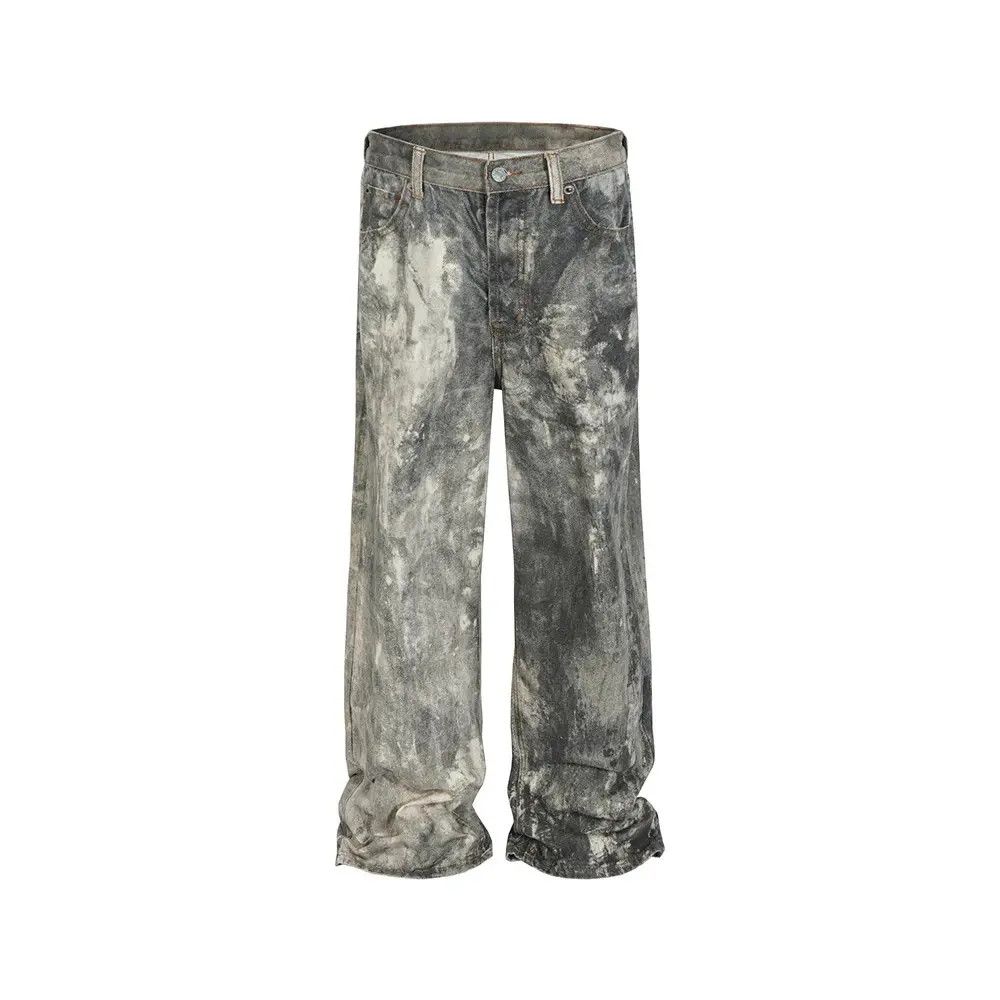 Jean × Vintage Baggy Jeans Distressed Opium Denim Wash Faded Size US 32 / EU 48 - 2 Thumbnail