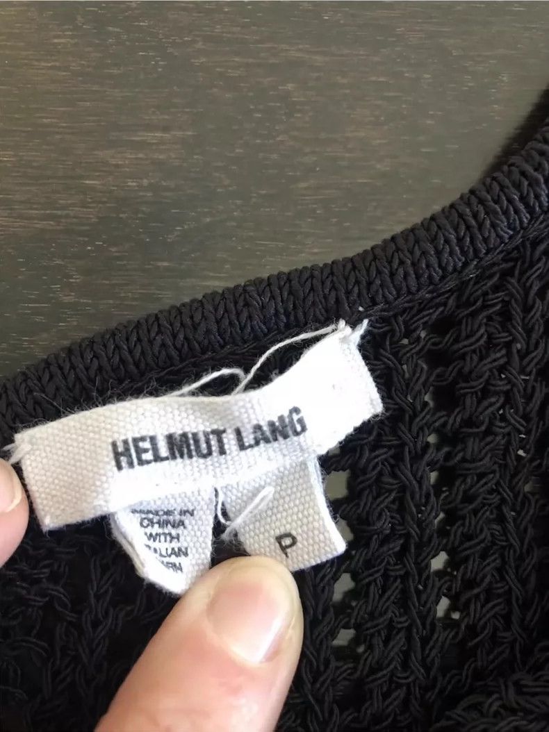 Helmut Lang HELMUT LANG sizeP Black knit tank top Size XS / US 0-2 / IT 36-38 - 2 Thumbnail