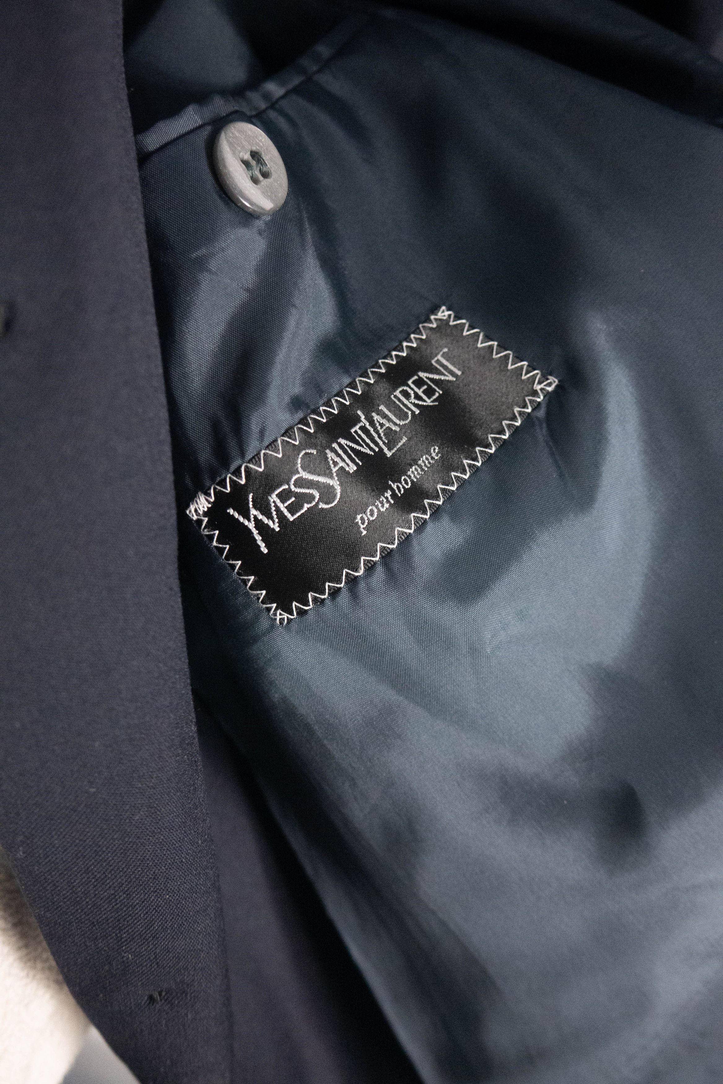 Designer × Yves Saint Laurent Ysl Yves Saint Laurent blazer fastened with gold buttons Size 50R - 13 Thumbnail