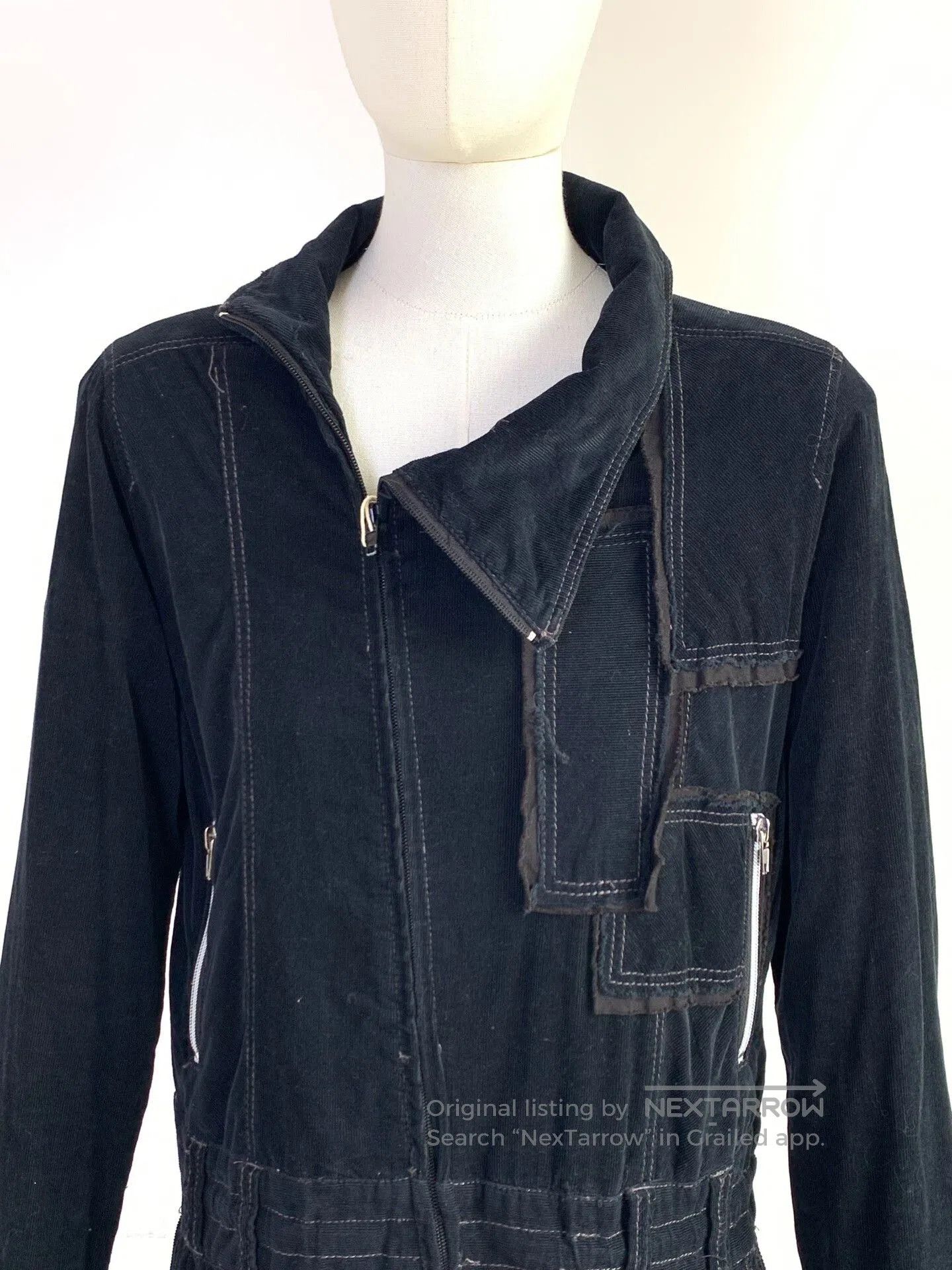 Other Asymmetrical Corduroy Windbreaker Coat. Size M / US 6-8 / IT 42-44 - 4 Thumbnail