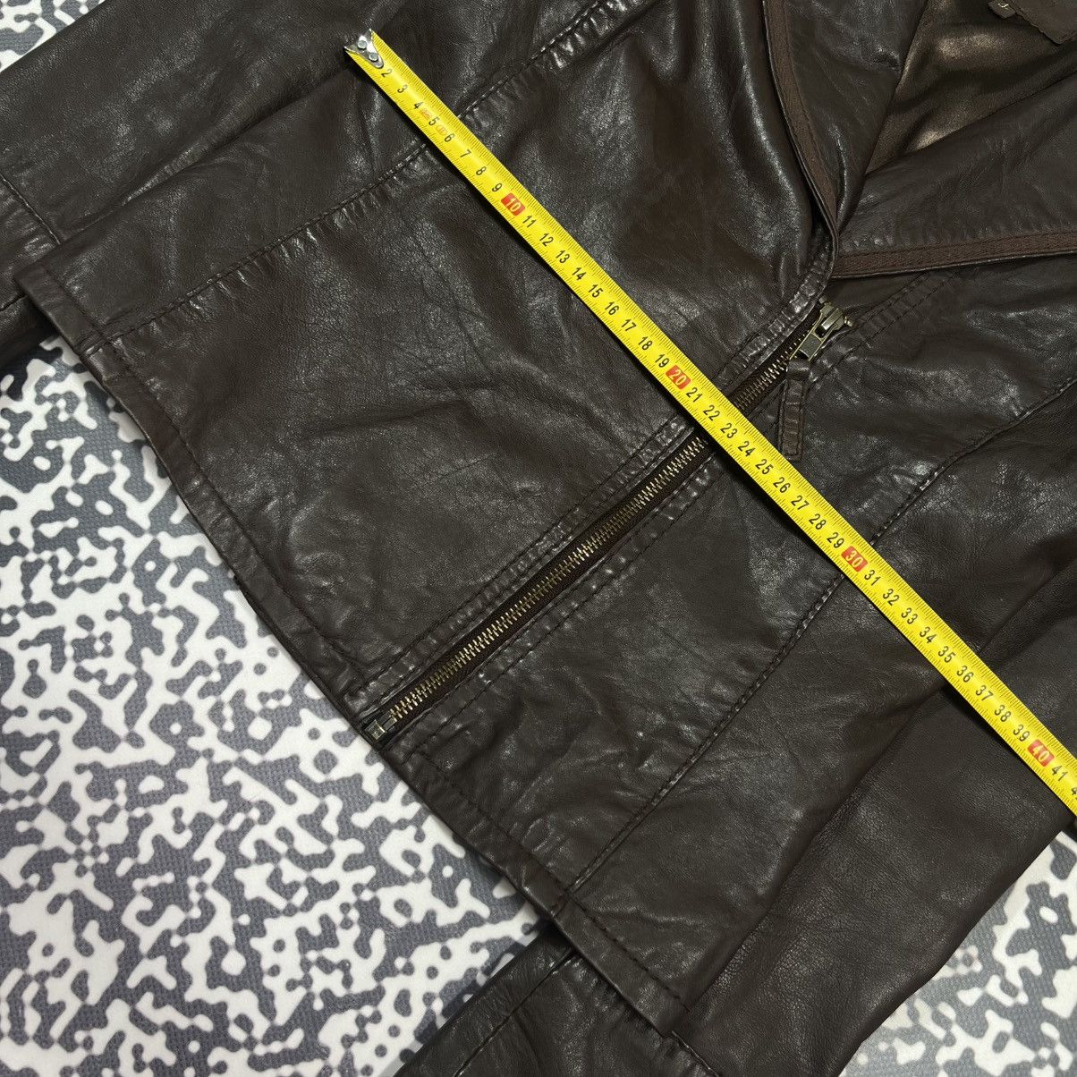 Japanese Brand Vintage Y2K Leather Zip Jacket Japanese Casual Casual Style Size S / US 4 / IT 40 - 17 Thumbnail