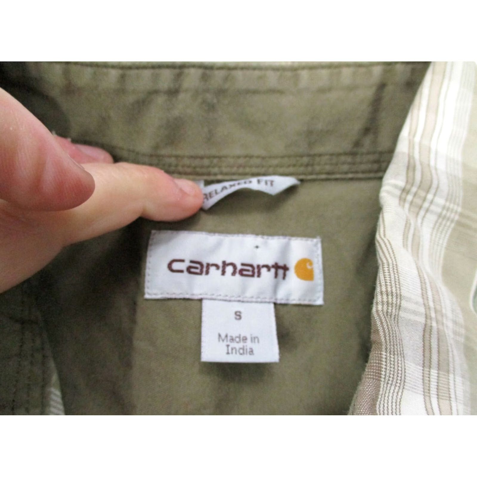 Carhartt Carhartt Shirt Mens Small Short Sleeve Button Up Work Relaxed Fit Plaid Shirt Size US S / EU 44-46 / 1 - 2 Thumbnail