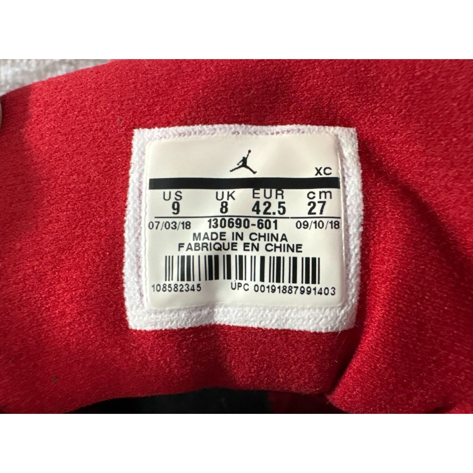 Nike Nike Air Jordan 12 Retro Gym Red 2018 Triple Red Black XII 1 Size US 9 / EU 42 - 8 Thumbnail