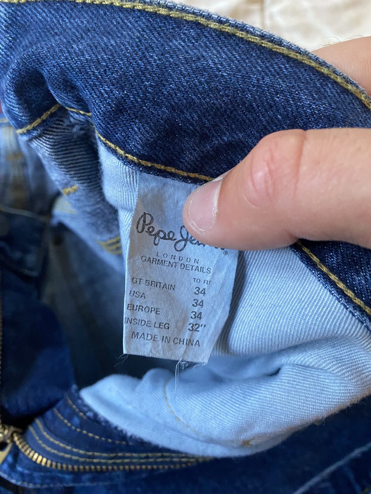 JNCO × Pepe Jeans × Vintage Rare Vintage Y2K Pepe Jeans Piped JNCO Style Jeans Size US 34 / EU 50 - 10 Thumbnail