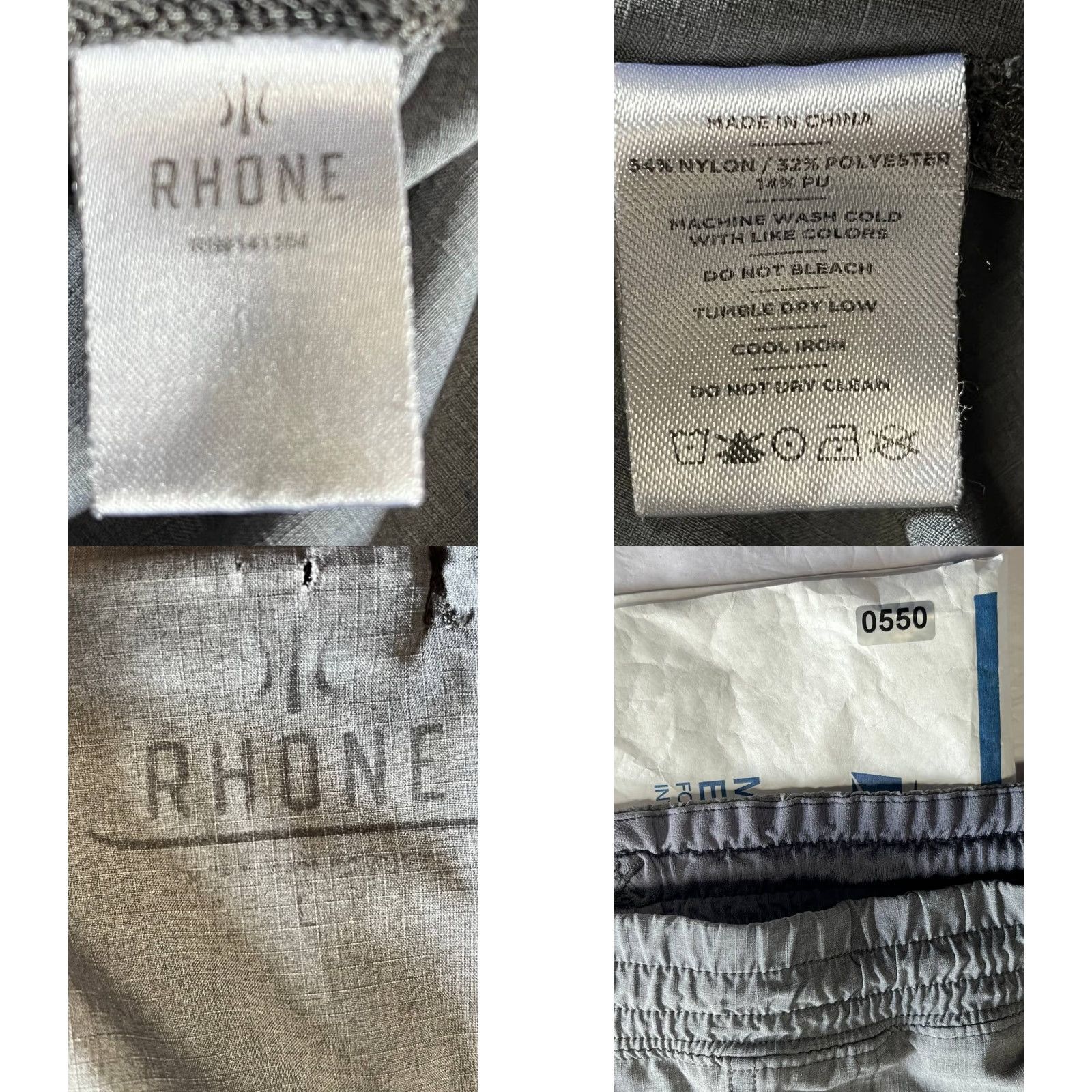 Rhone Rhone Shorts Gray Pull On Running Shorts Men's L Worn Elastic See Pics Size US 33 - 8 Thumbnail