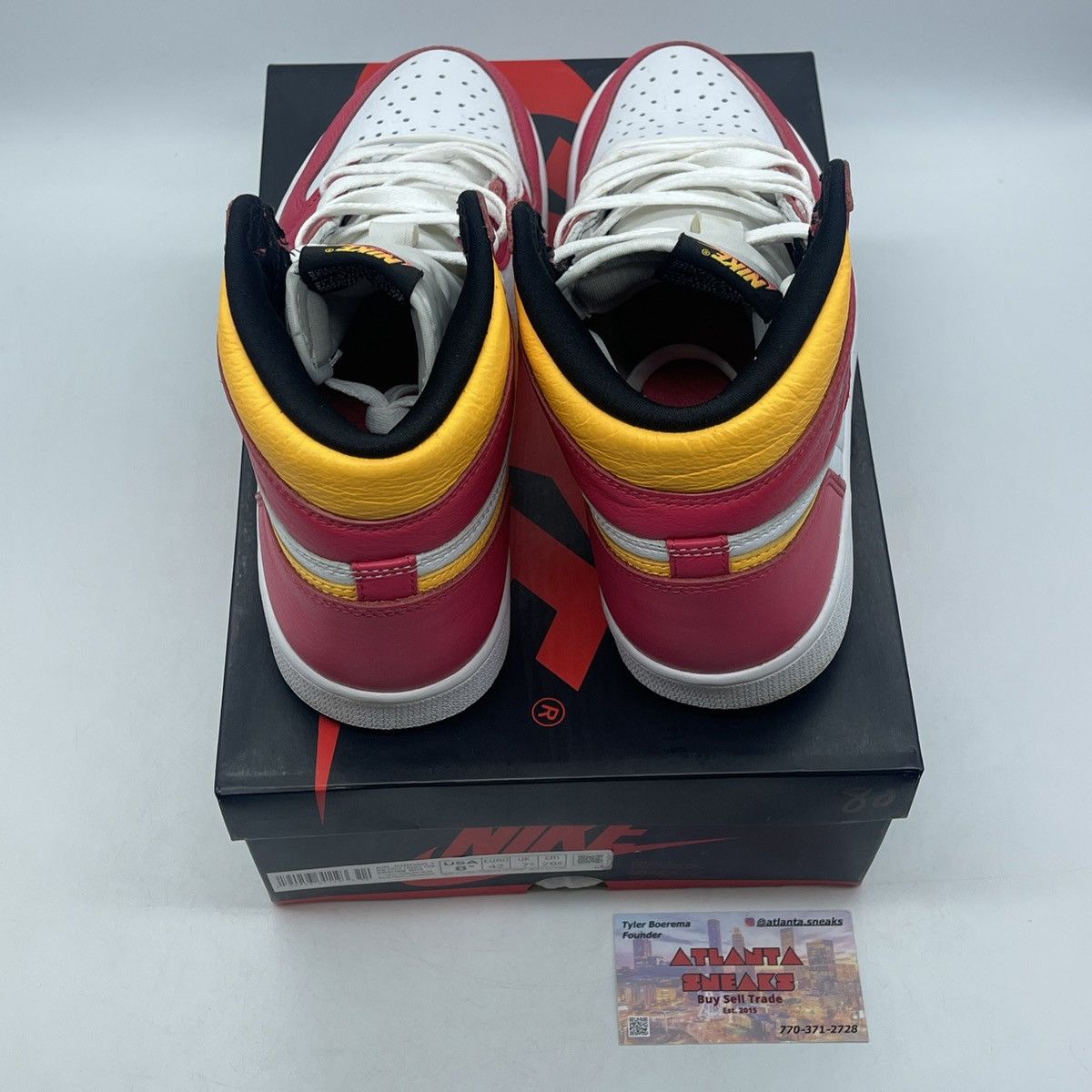 Jordan Brand Air Jordan 1 high light fusion red Size US 8.5 / EU 41-42 - 6 Thumbnail