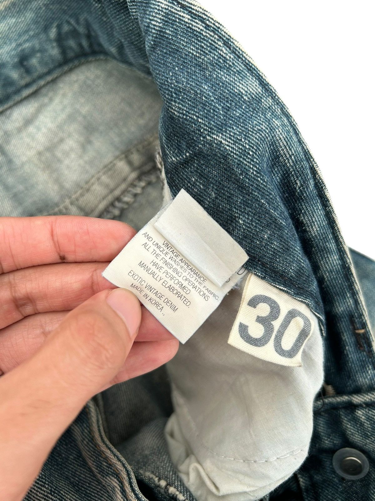 Kapital YOSHITOMO NARA LOLITA Exotic Vintage Distressed Denim Jeans Size US 34 / EU 50 - 11 Thumbnail