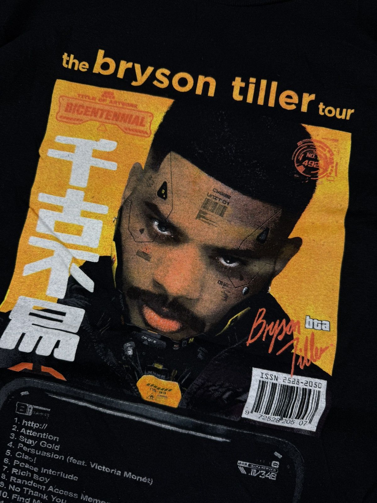 Band Tees × Rap Tees Rare Bryson Tiller tour graphic merch band rap tee Size US L / EU 52-54 / 3 - 6 Thumbnail