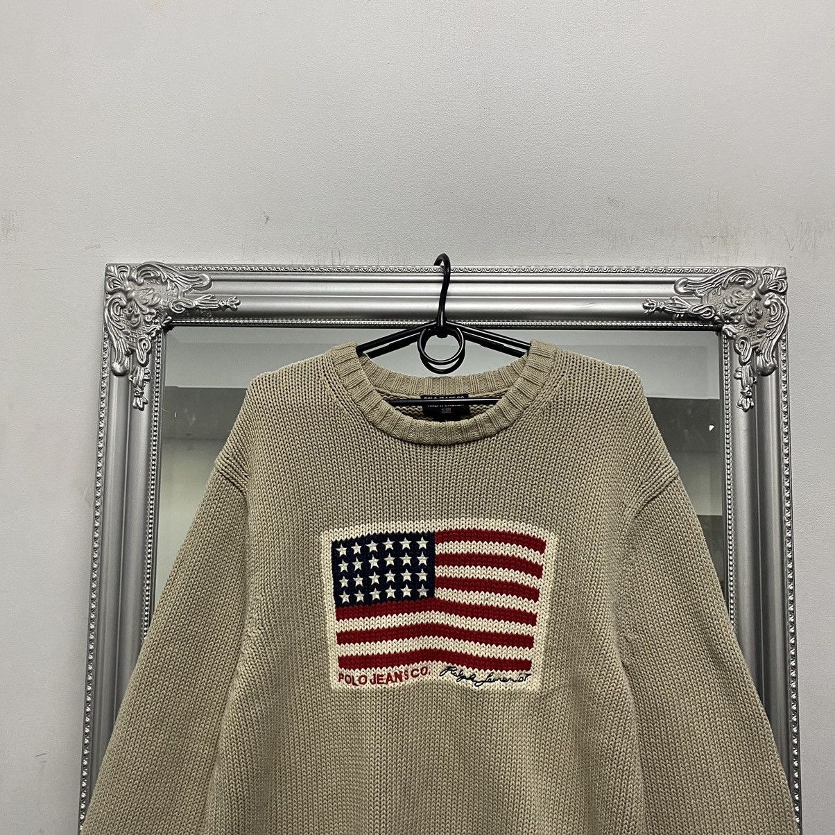 Polo Ralph Lauren Polo Ralph Lauren Sweater USA flag vintage Size US L / EU 52-54 / 3 - 2 Thumbnail