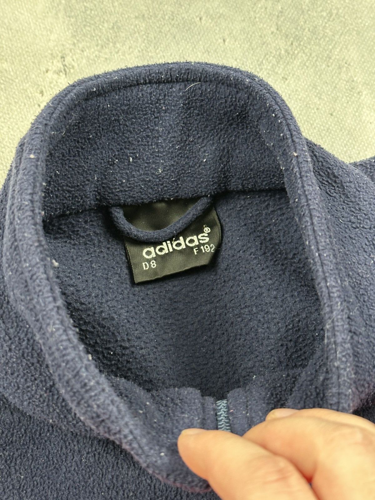 Adidas Vintage Adidas Polar Teddy Fleece Sweater Stripes Zipper 80s Size US L / EU 52-54 / 3 - 9 Thumbnail