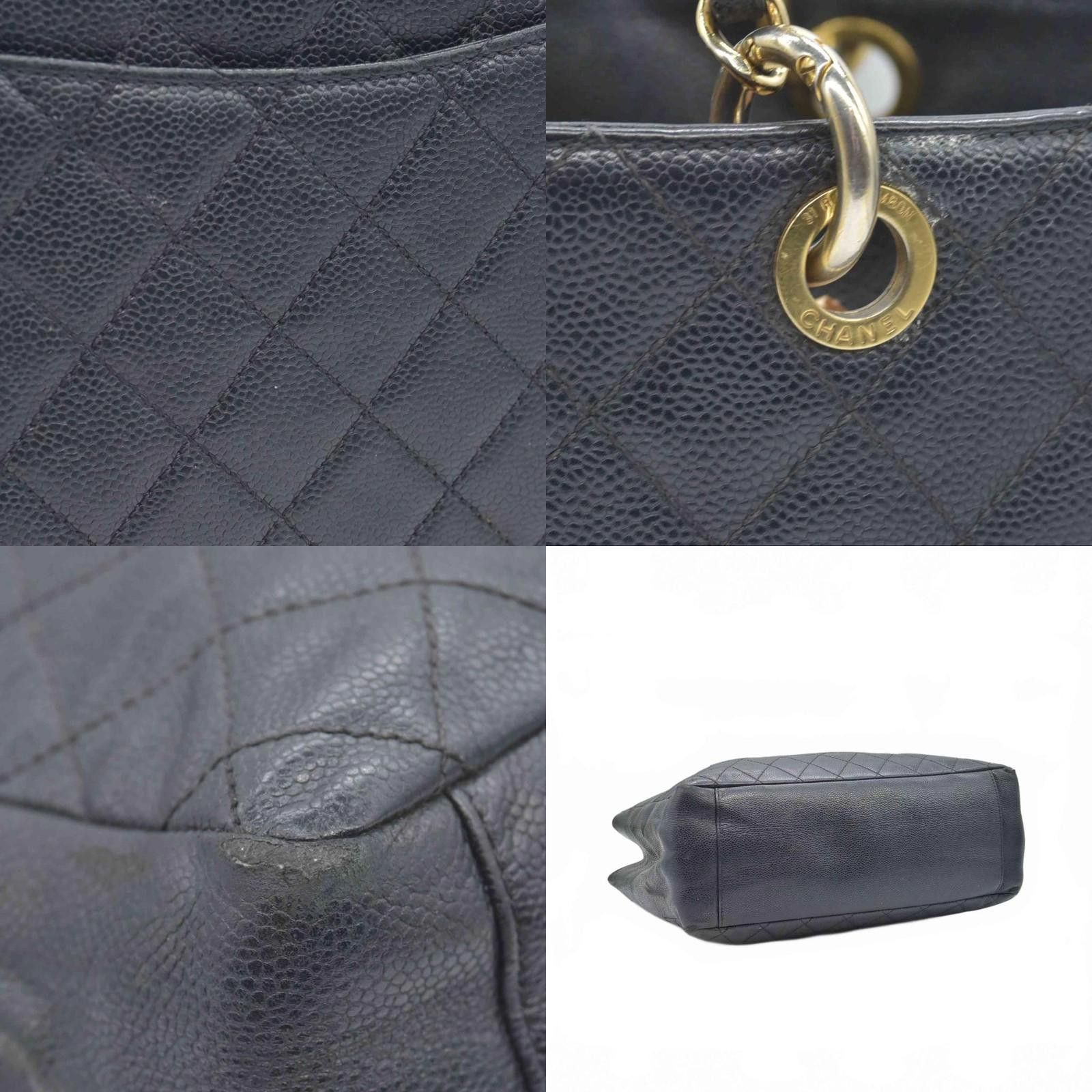 Chanel Chanel Grand Shopping Tote (GST) Black Caviar 2010 Size ONE SIZE - 3 Thumbnail