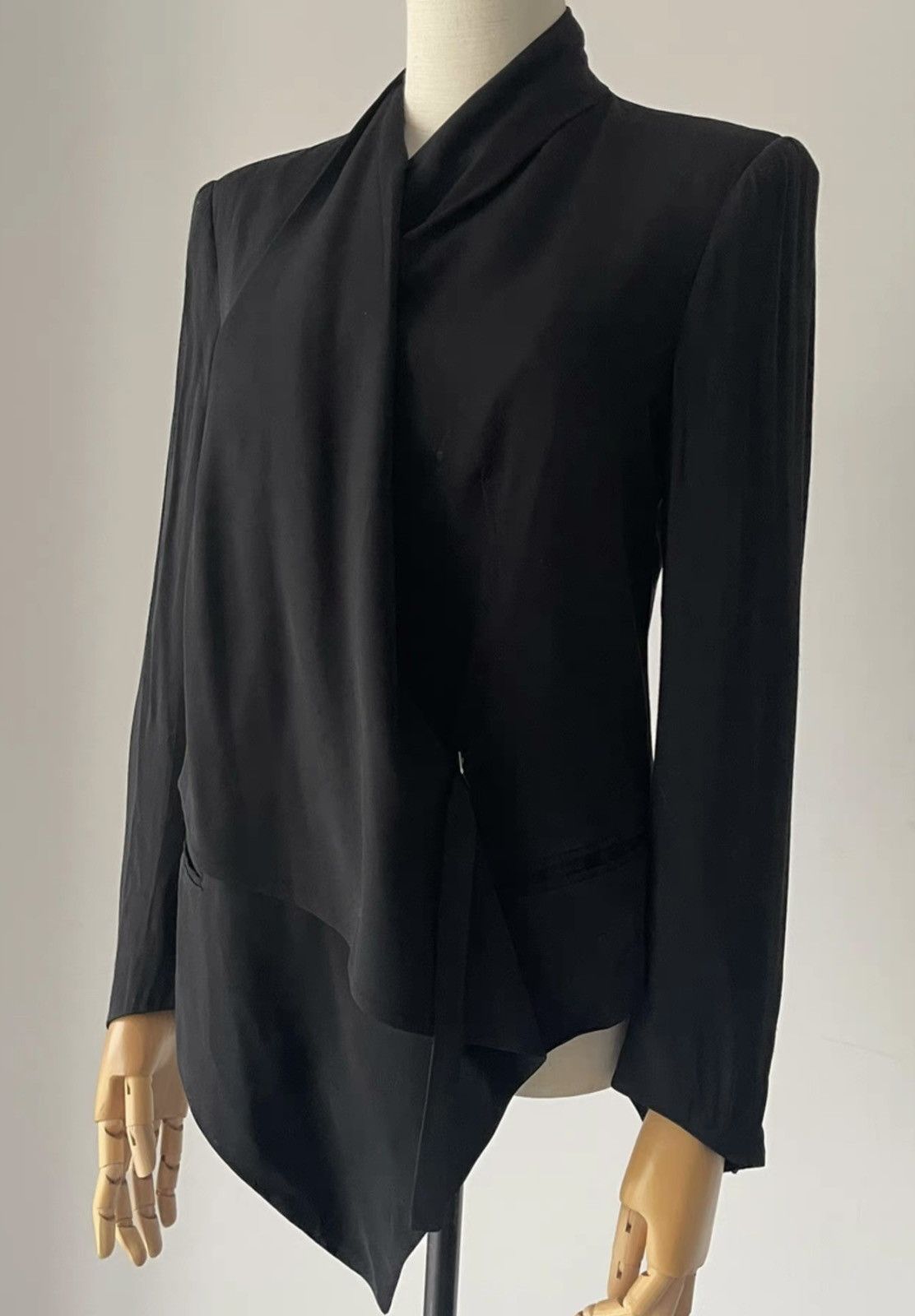 Helmut Lang Helmut Lang | Asymmetric Blazer Size 4 Made in the USA Size S / US 4 / IT 40 - 1 Thumbnail
