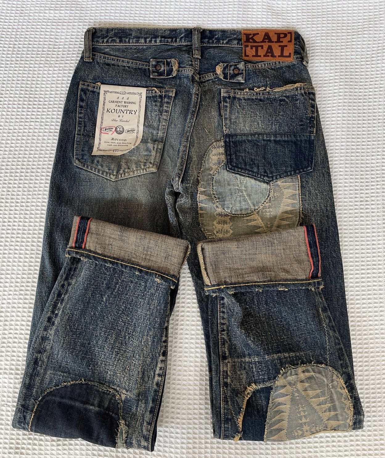 Kapital Kountry ARCHIVE🔥KAPITAL KOUNTRY🔥Shashiko Patchworks Selvedge Denim Size US 30 / EU 46 - 3 Thumbnail