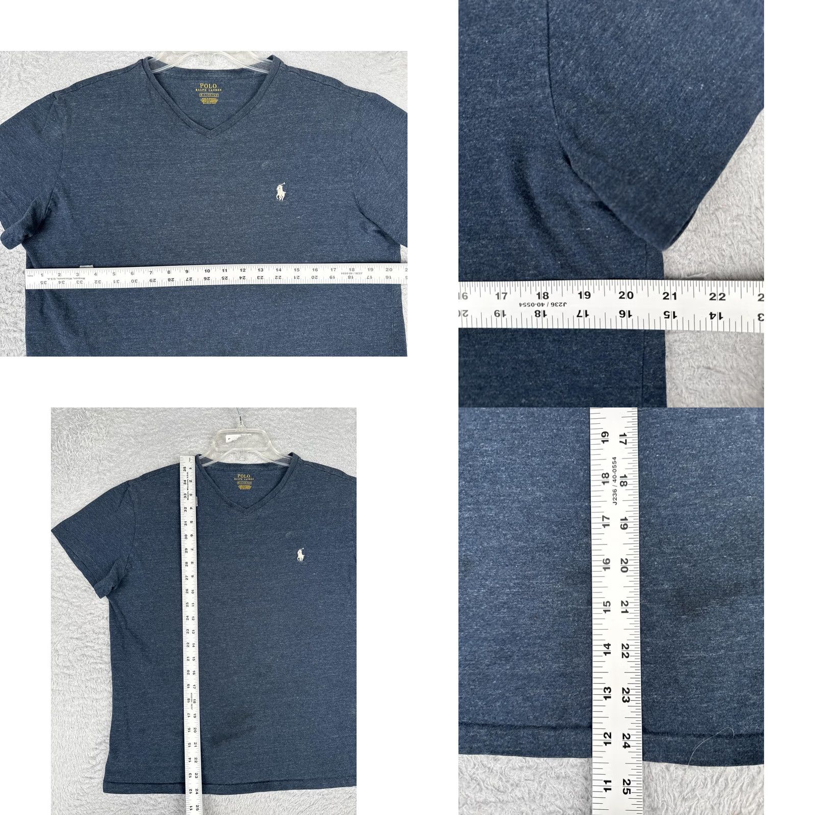 Polo Ralph Lauren Polo Ralph Lauren Shirt Mens Medium Blue V-Neck Short Sleeve Logo Jersey Tee Size US M / EU 48-50 / 2 - 8 Thumbnail