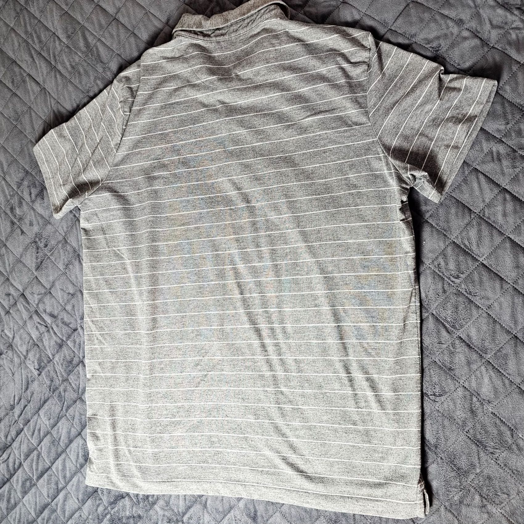 Apt. 9 Apt 9 Polo Shirt Gray Stripe Short Sleeve Size XL Men's Polo Casual Golf Athletic Shirt Size US XL / EU 56 / 4 - 7 Thumbnail