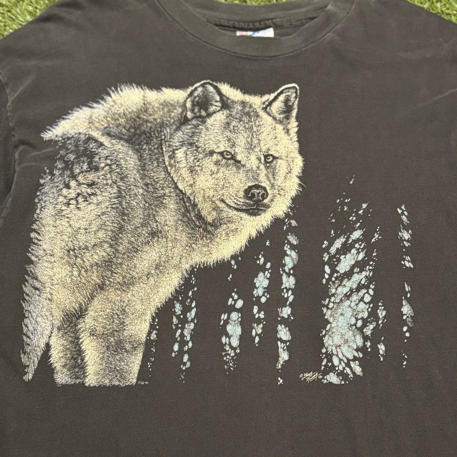 Habitat 1990 Habitat Gregg Murray Wolf Graphic Tee Size US XL / EU 56 / 4 - 2 Thumbnail