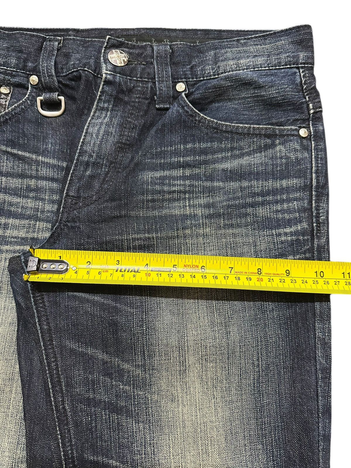 Edwin Exclusive Vintage Edwin XV Faded Wash Whisker Clawmark Style Size US 31 - 13 Thumbnail