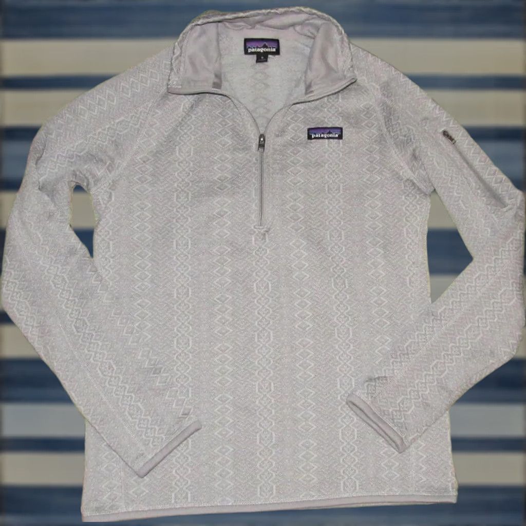 Patagonia PATAGONIA Grey Jacquard Better Sweater Fleece Jacket Medium Womens Size M / US 6-8 / IT 42-44 - 1 Thumbnail