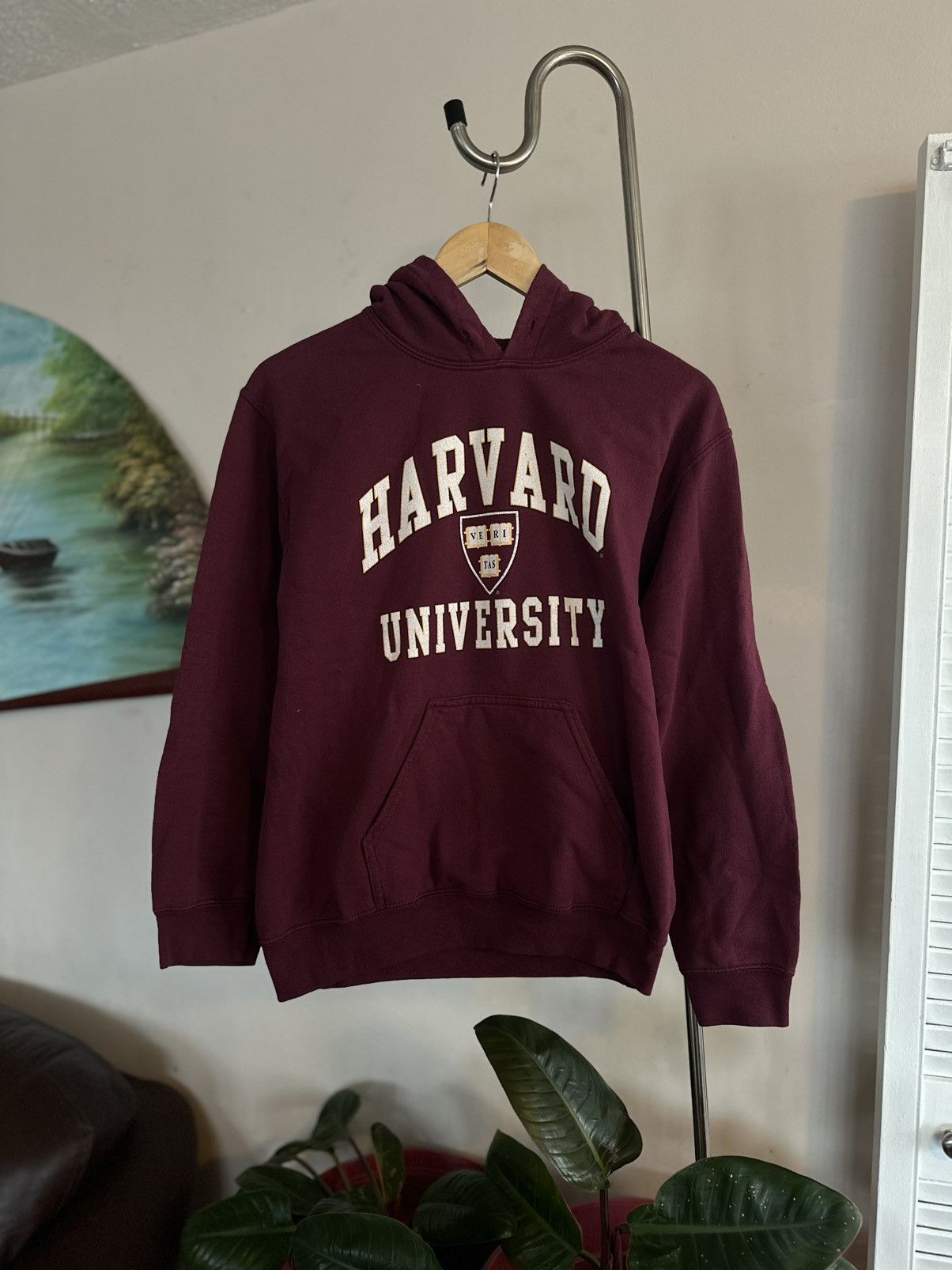 Vintage 2000s Harvard University Pullover Hoodie Size US S / EU 44-46 / 1 - 1 Thumbnail