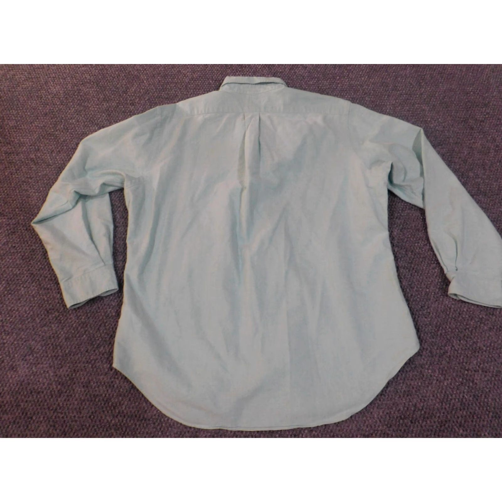 Ralph Lauren Ralph Lauren Shirt Mens Dress Shirt Button-Down 16.5 Green Cotton Knit Regular Barrel Cuff Size US XL / EU 56 / 4 - 7 Thumbnail