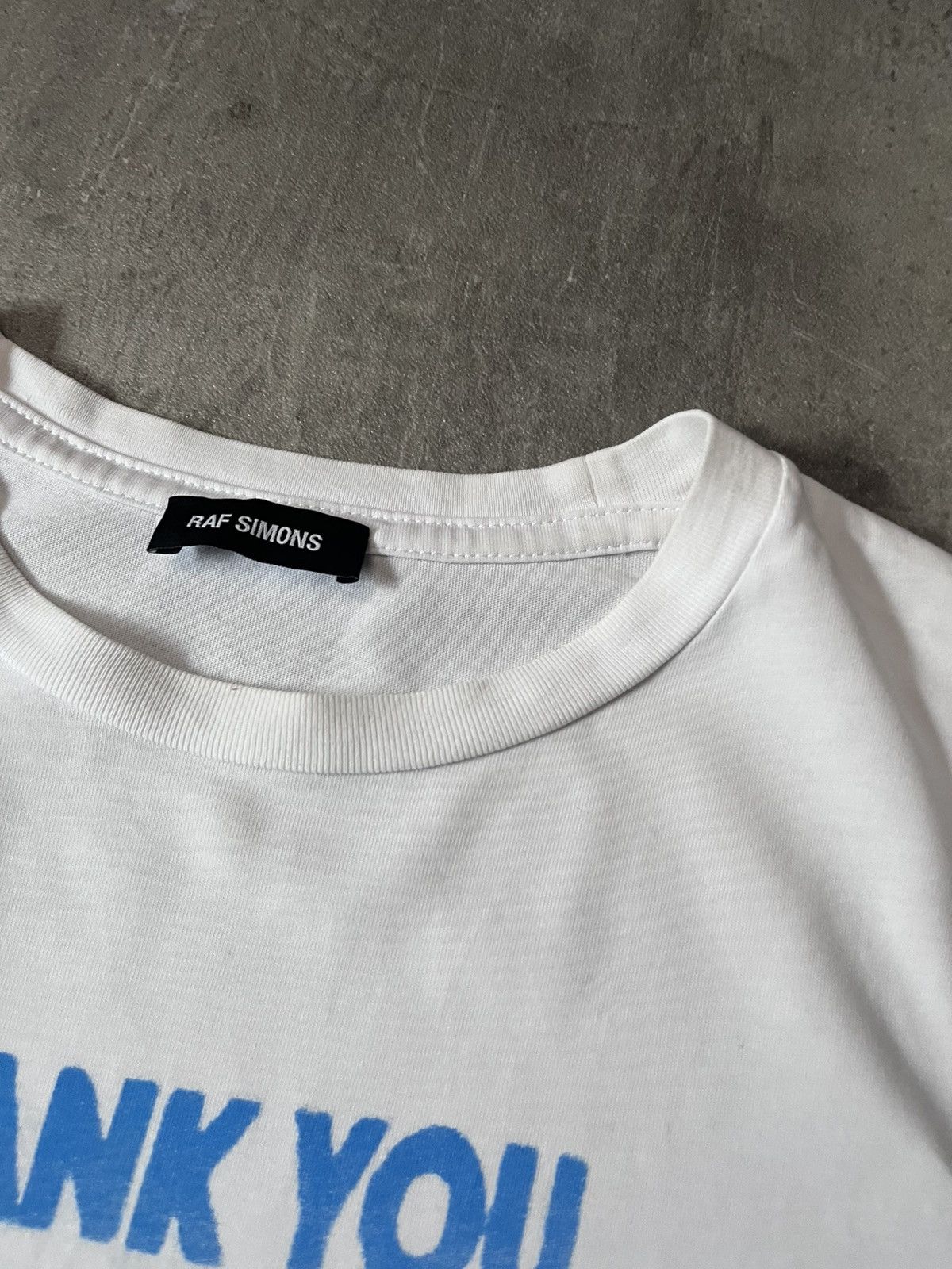 Raf Simons Raf Simons A/W 2017 "Thank You" white T-shirt Size US L / EU 52-54 / 3 - 5 Thumbnail