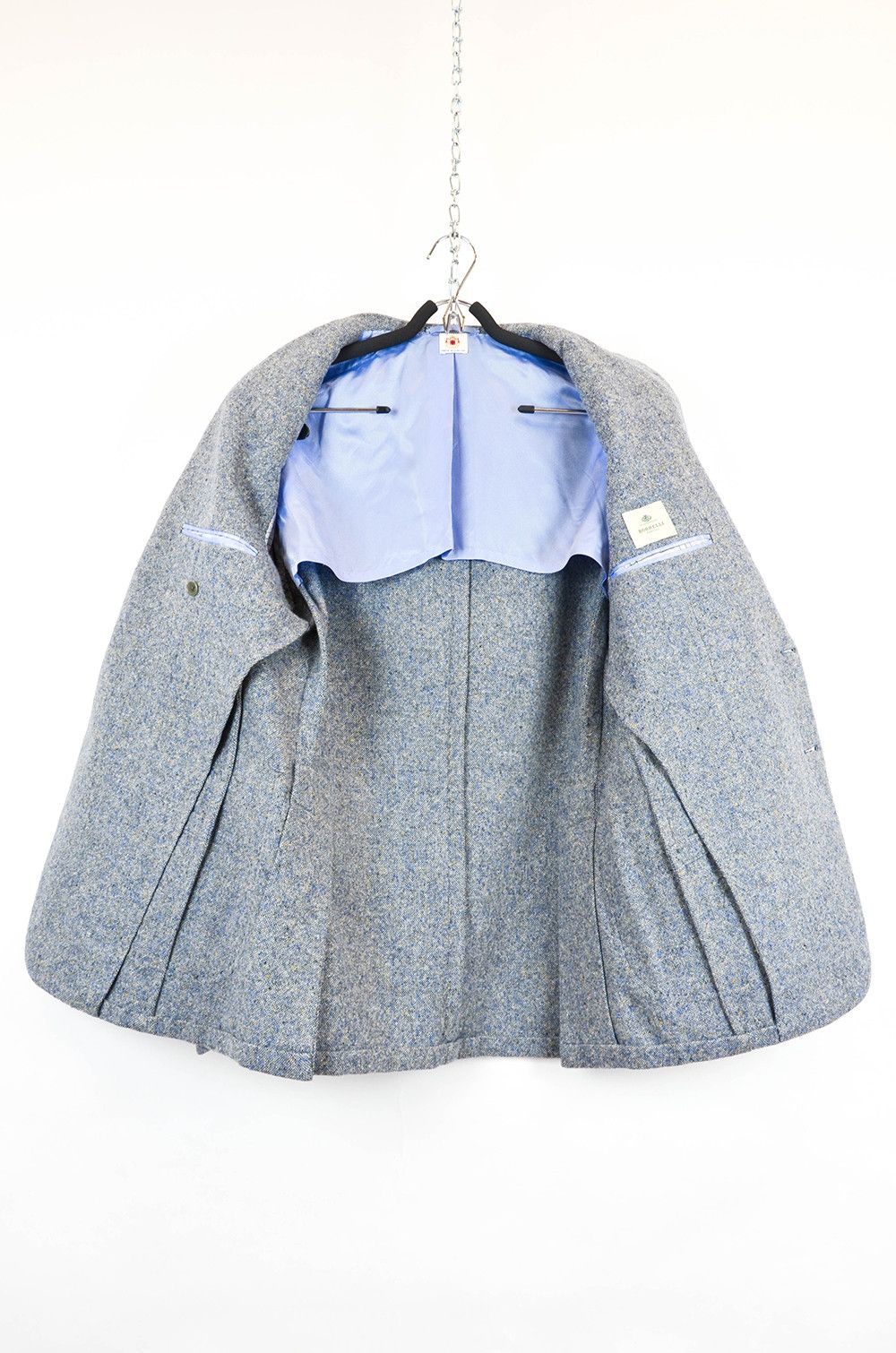 Luigi Borrelli Luigi Borrelli Napoli Blazer – Blue Tweed Wool – Size 52 Size 52R - 3 Thumbnail