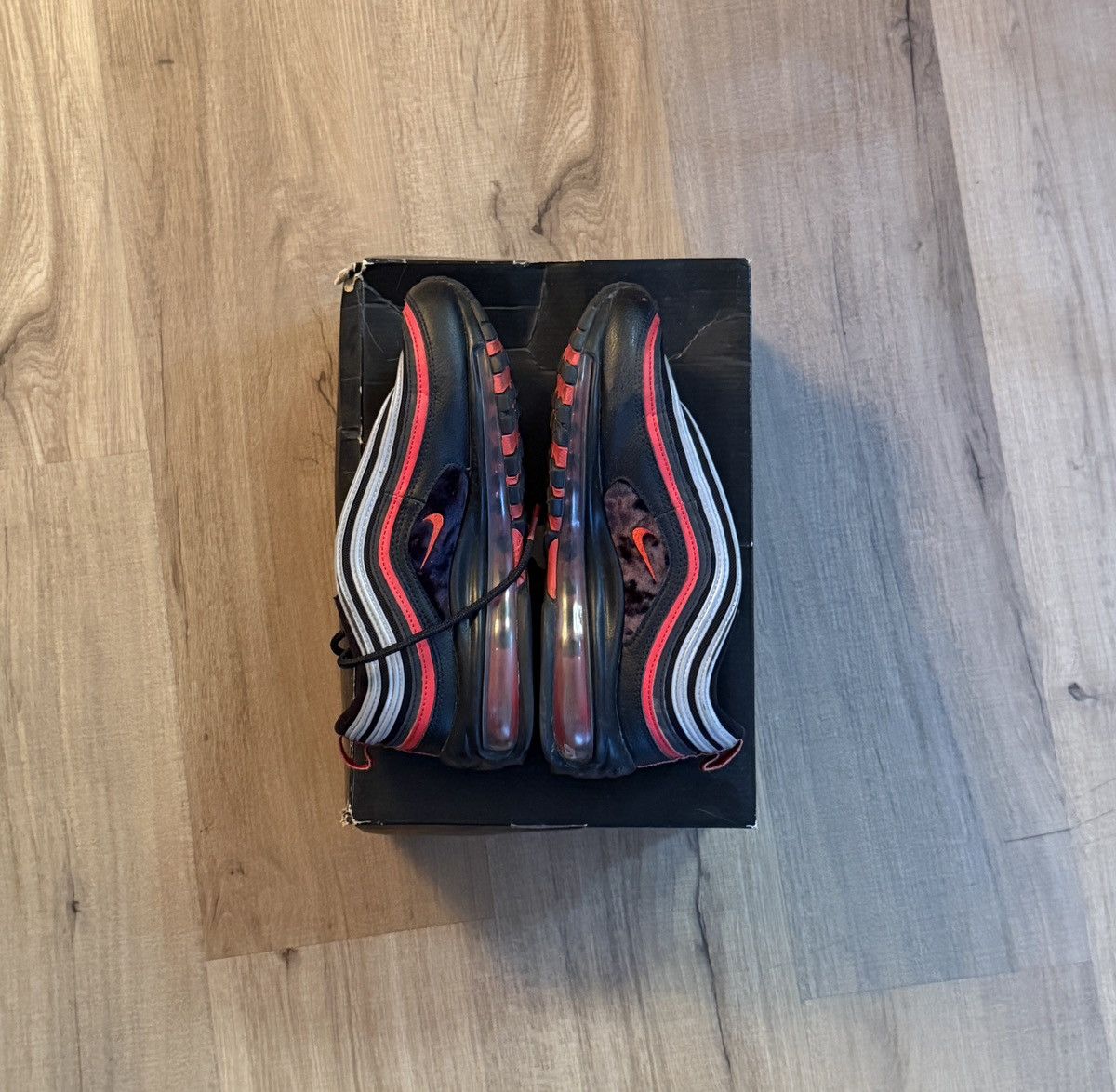 Nike Nike Air Max 97 Black/Red/Silver Size US 6 / IT 36 - 1 Thumbnail