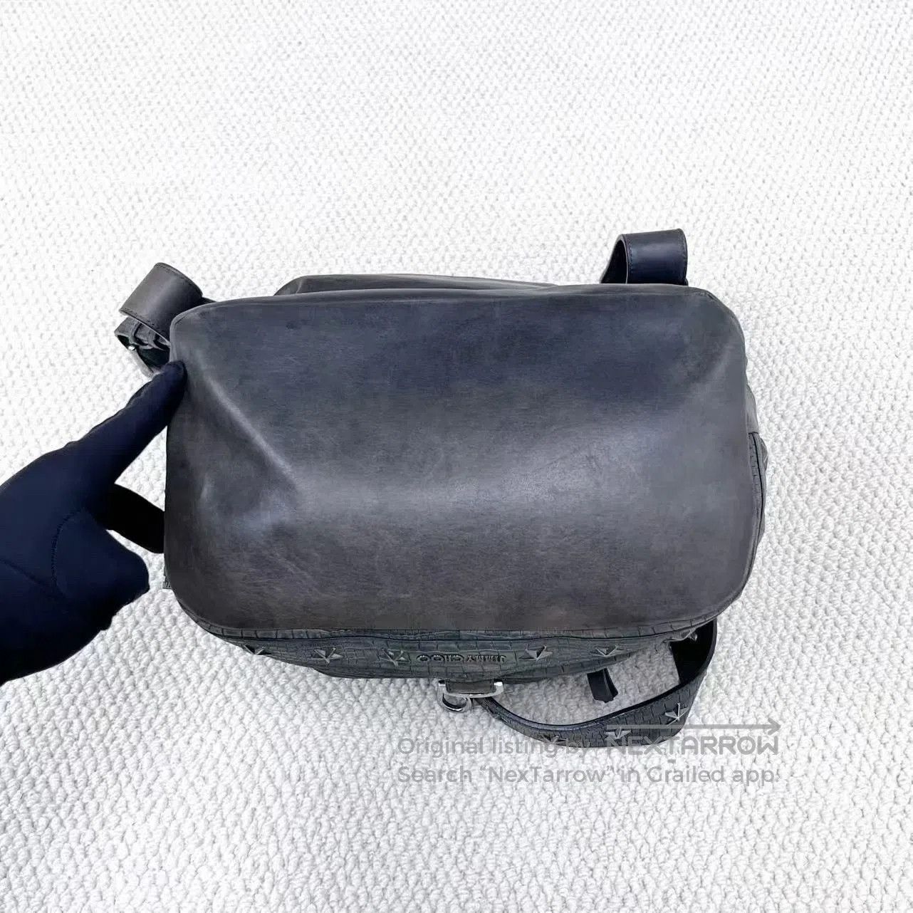 Jimmy Choo Jimmy Choo Star Hammered Leather Backpack. Size ONE SIZE - 4 Thumbnail