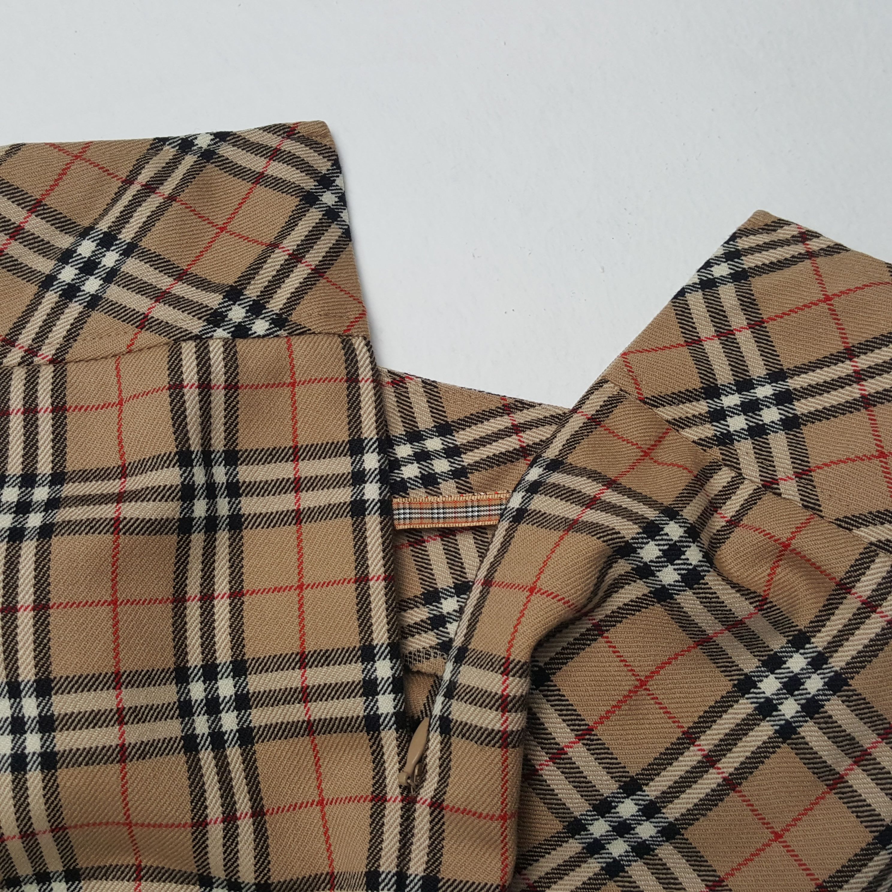 Burberry × Vintage BURBERRY LONODN Luxury Brand Nova Check Design Skirt Size 26" / US 2 / IT 38 - 6 Thumbnail