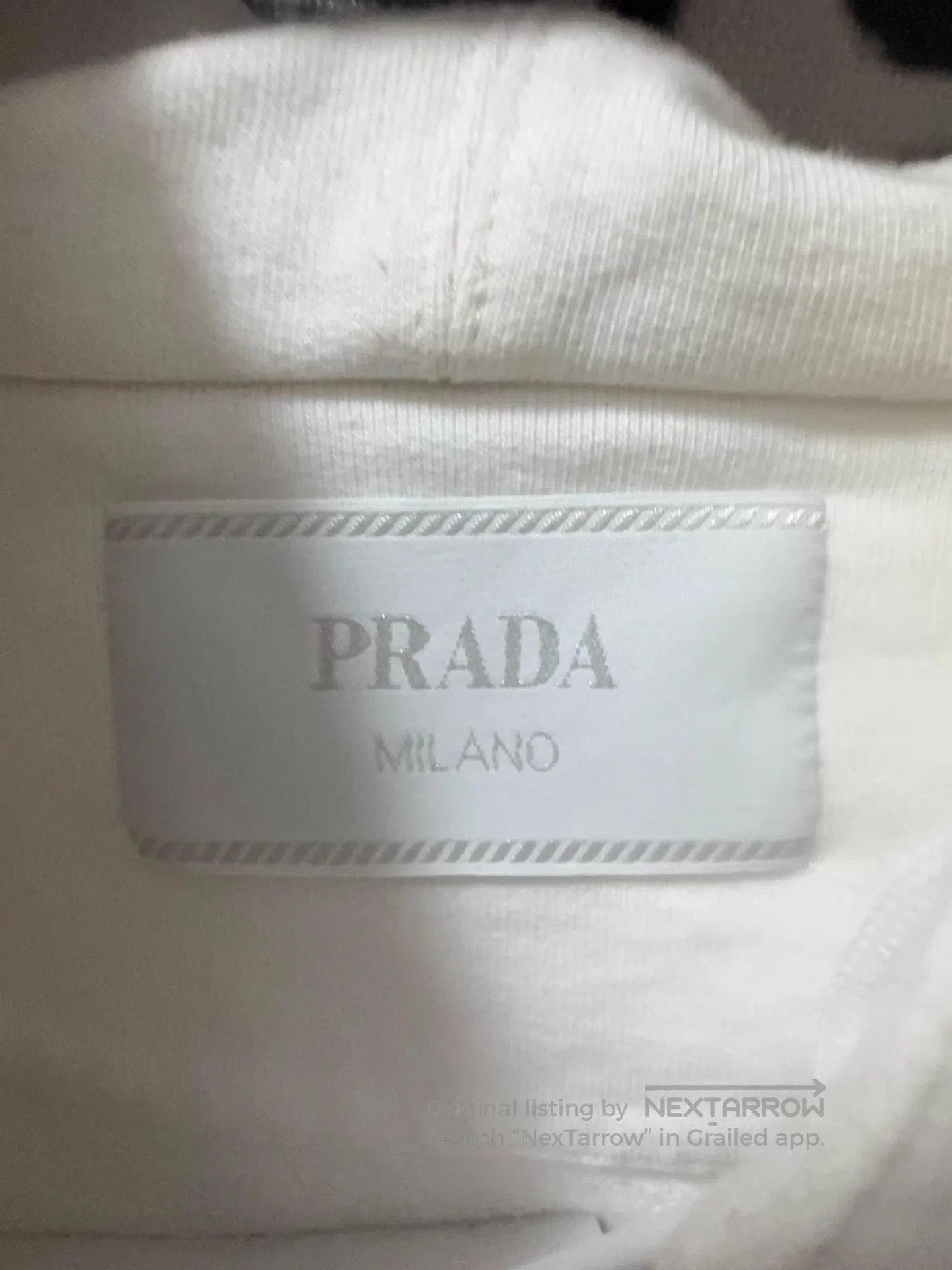 Prada White Zip-Up Hoodie with Graphic Prints. Size US XS / EU 42 / 0 - 2 Thumbnail
